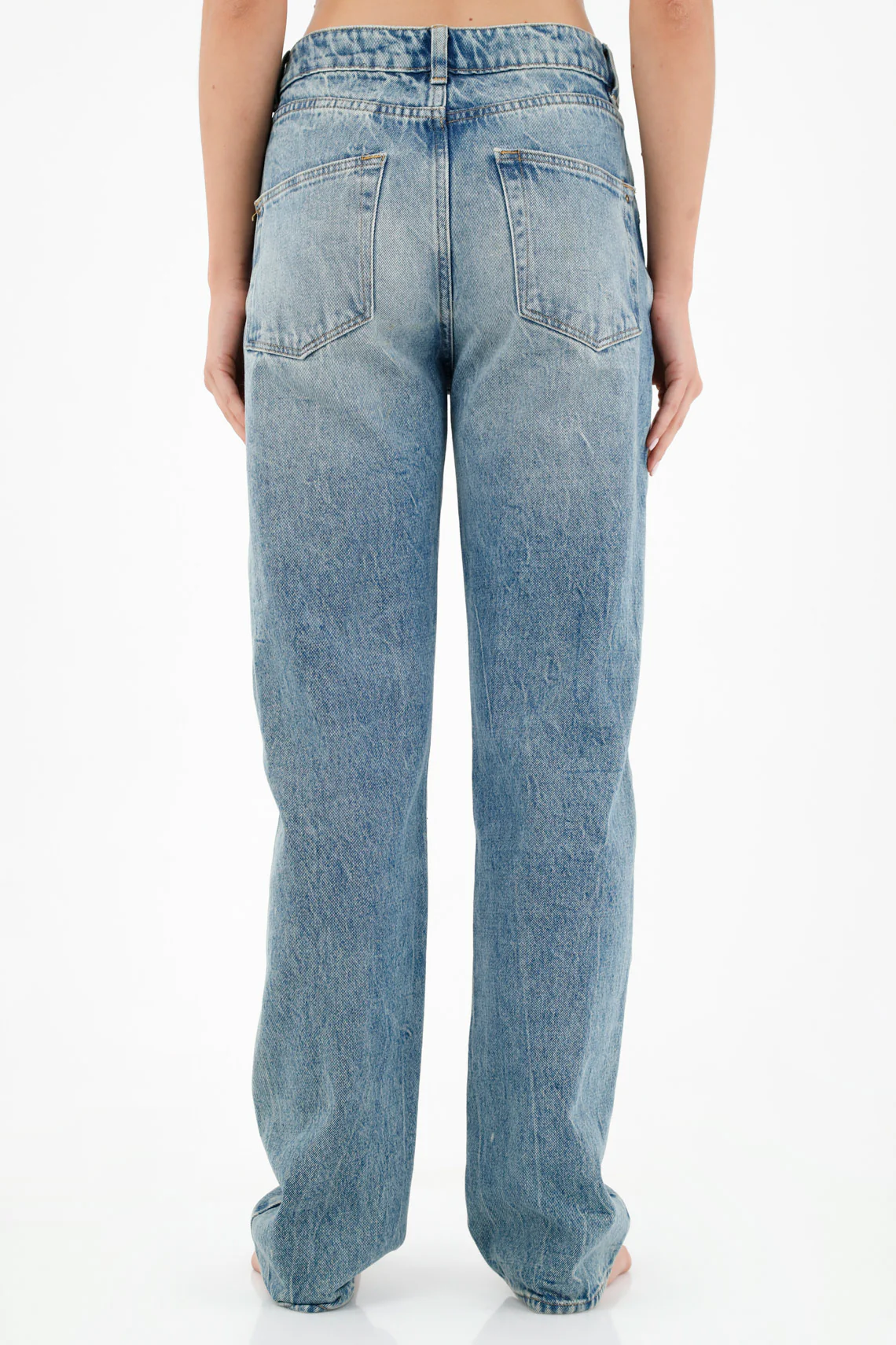 Women's Five-Pocket Blue Jeans - Image 4