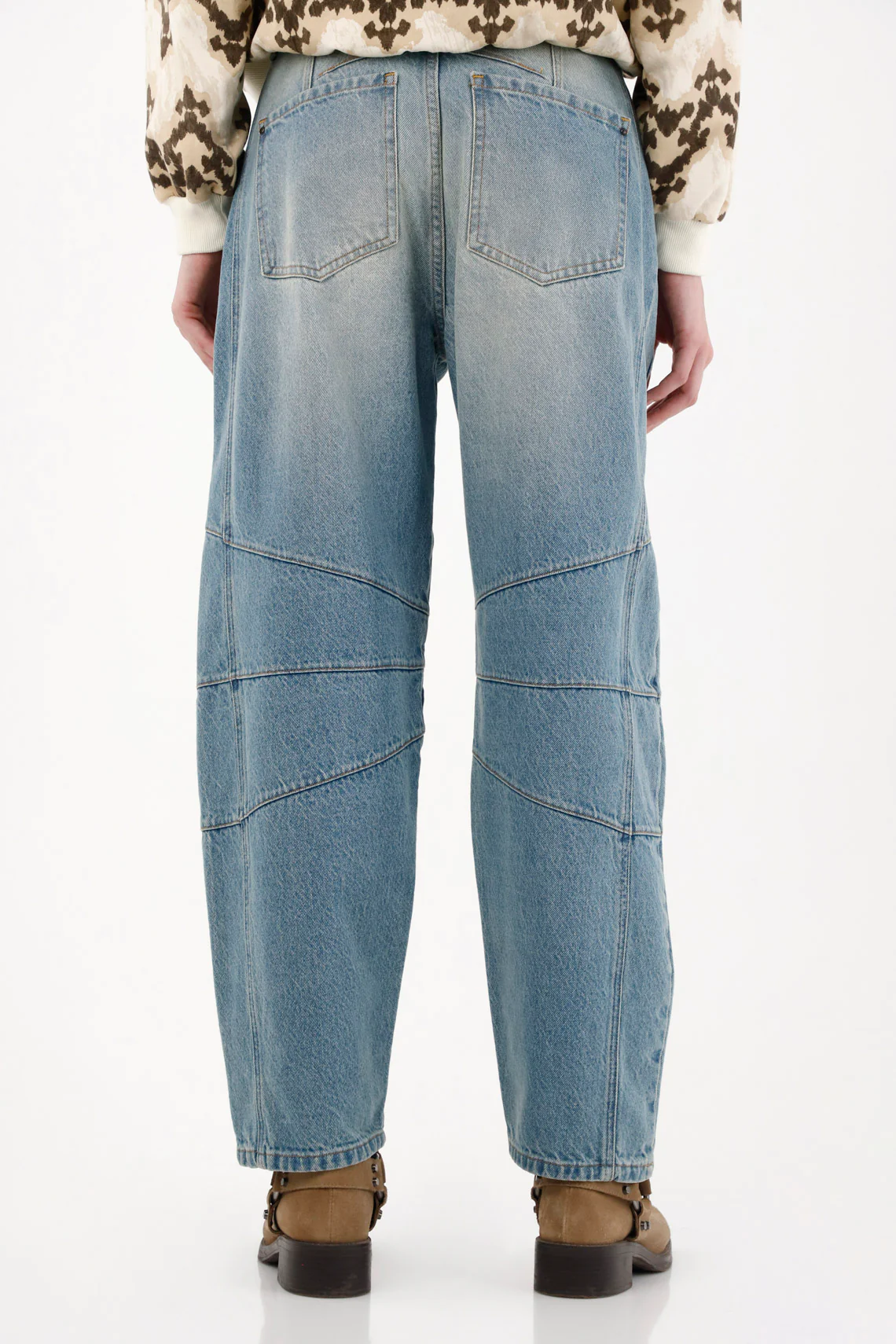 Women's Low Rise Blue Horseshoe Jeans - Image 5