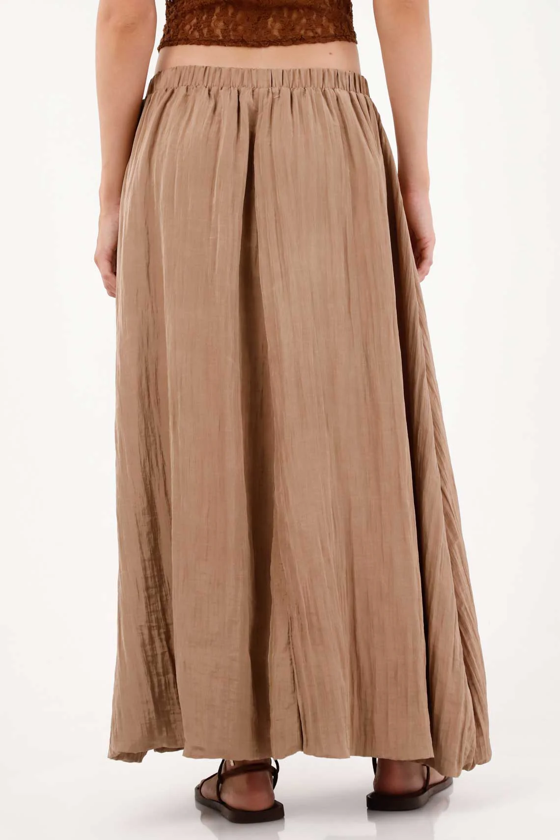 Long Skirt for Women Polyester and Polyamide Sand Fluid Fit - Image 5