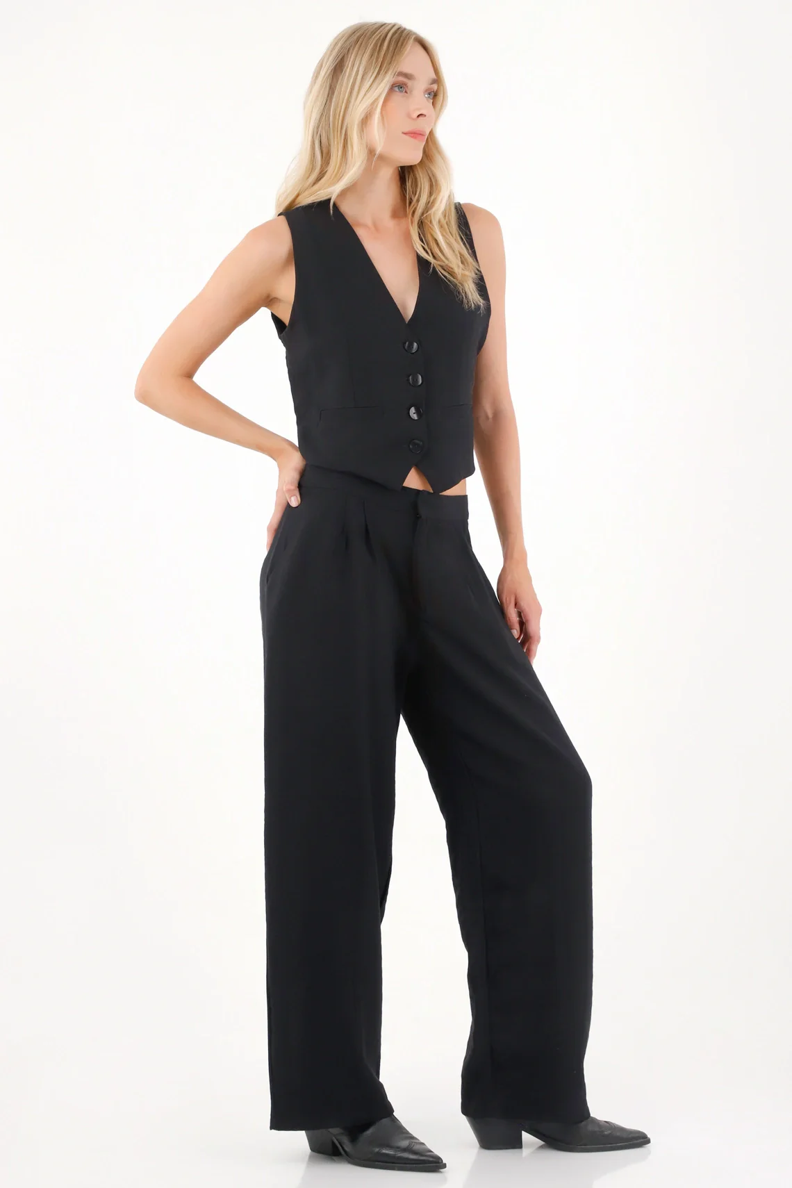 Lightweight Black Vest for Women - Image 2