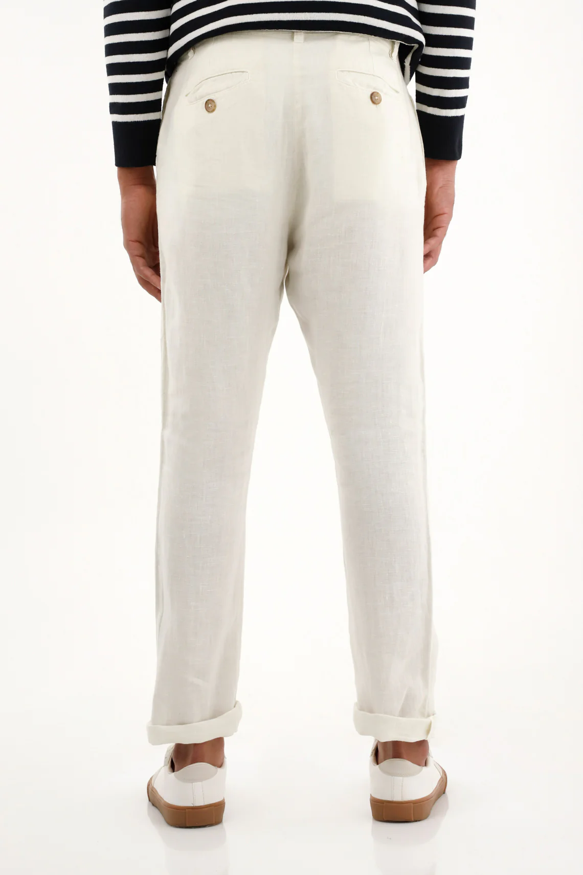 Men's 100% Linen Chino Pants - Image 4
