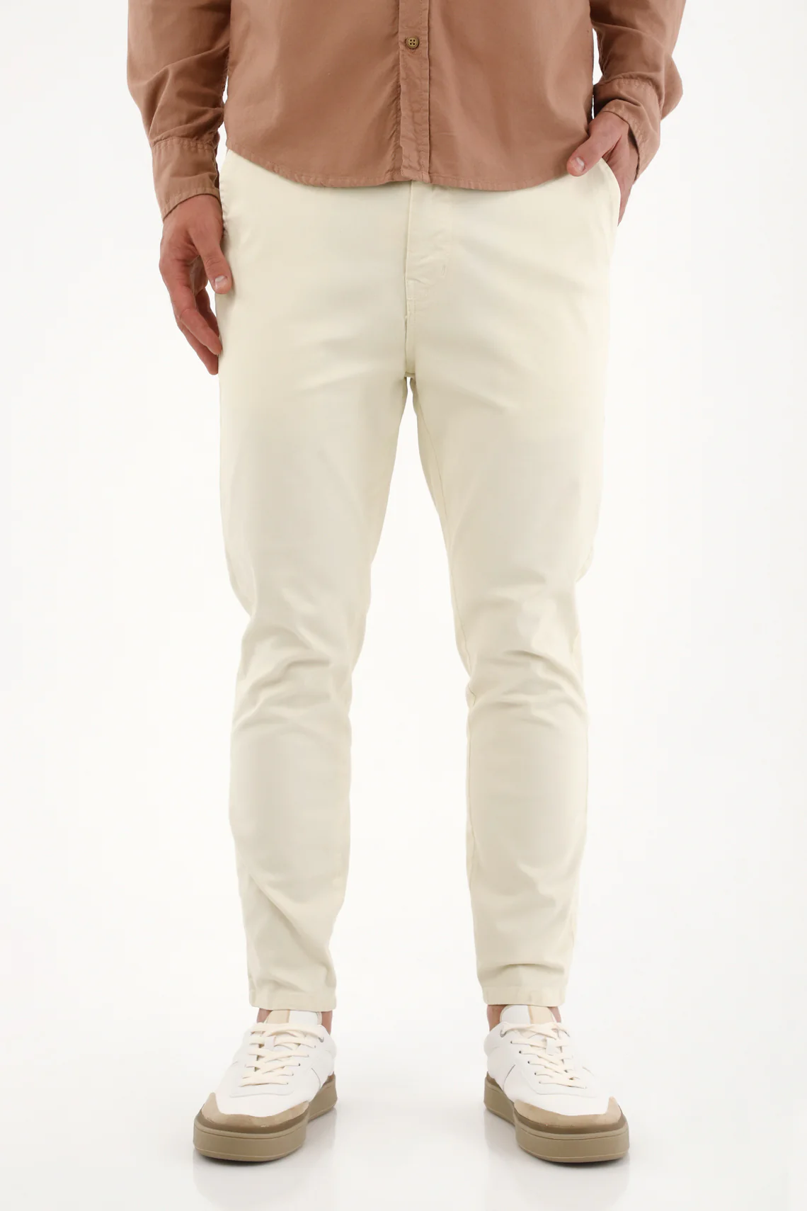 Men's Off-White Chino Pants