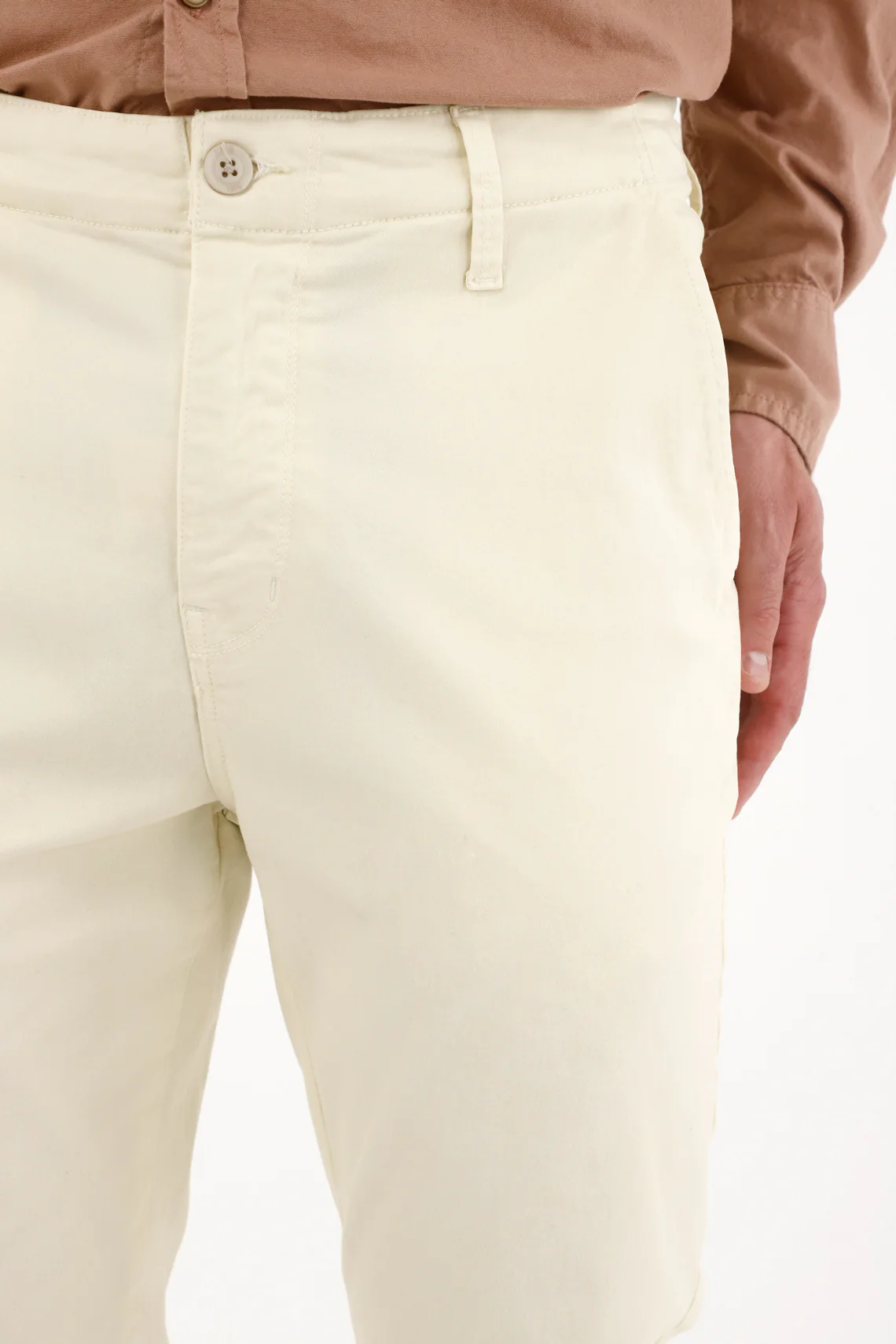 Men's Off-White Chino Pants - Image 3