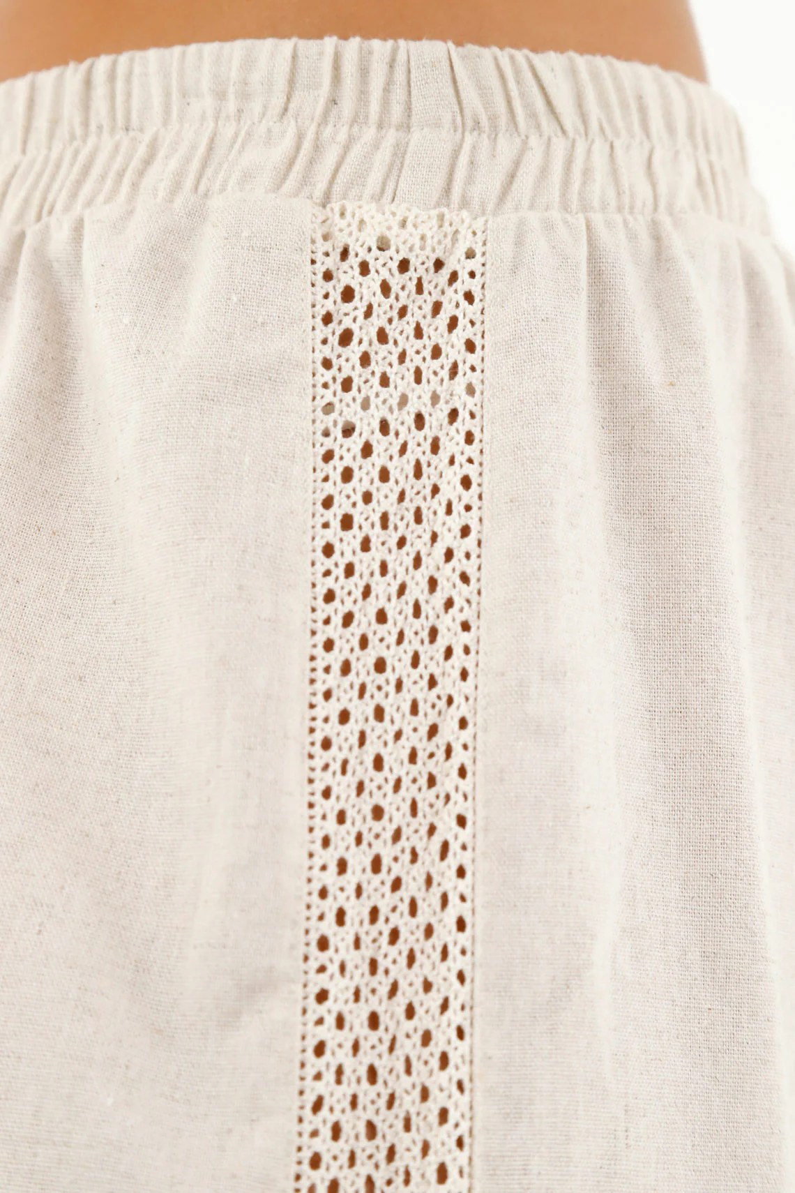 Women's Ecru Linen Pants - Image 2
