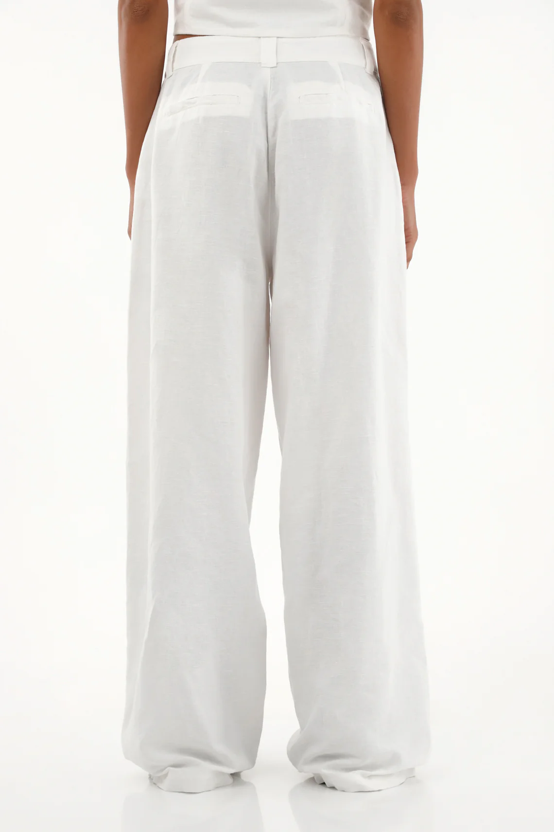 Mid-Rise Straight Pants with Embroidery for Women - Image 4