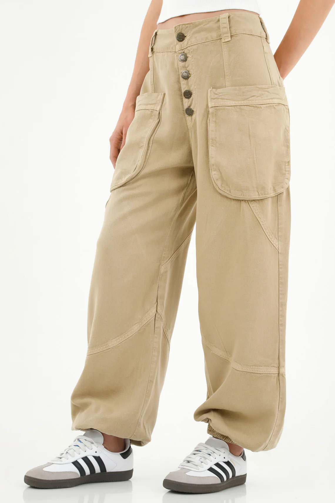 Women's Brown Jogger Pants - Image 2