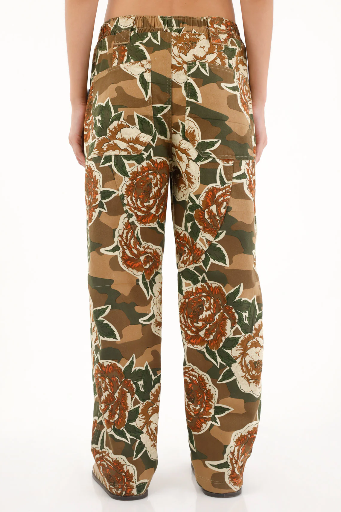 Women's Oversized Printed Denim Pants - Image 4