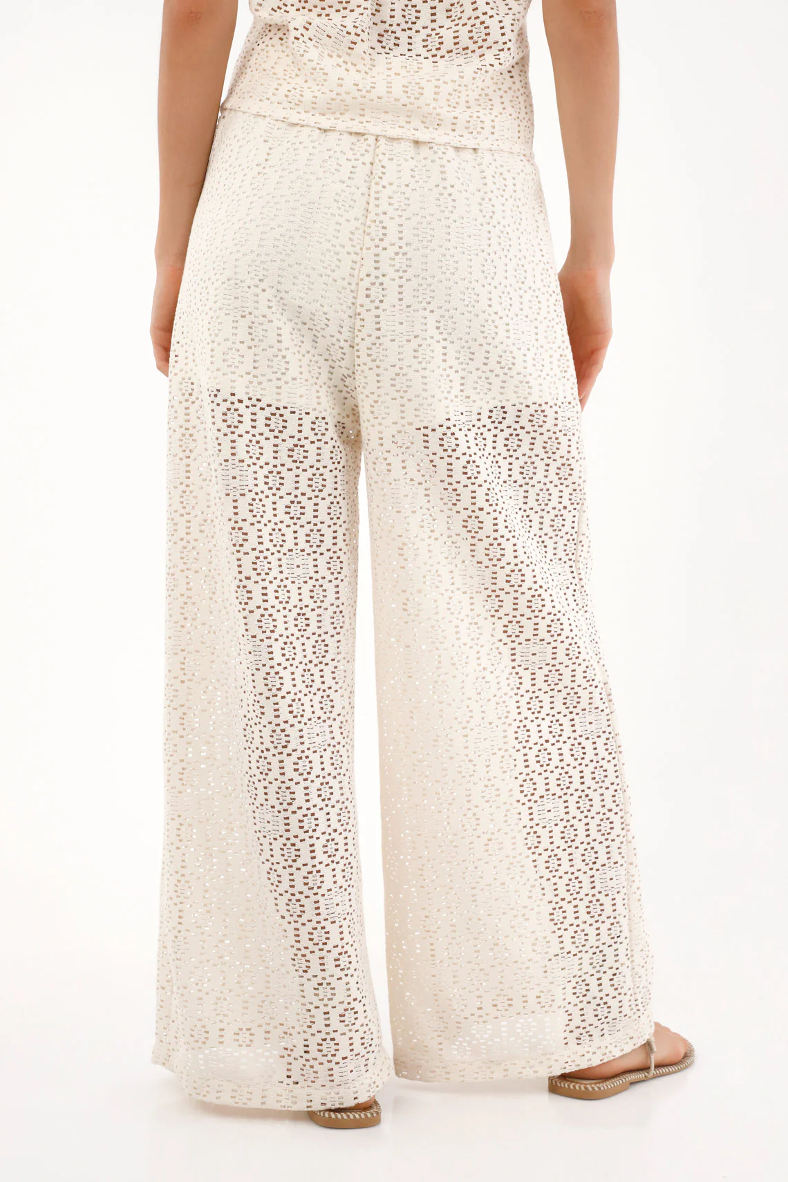 Women's Boho-Inspired Oversized Raw Fabric Pants - Image 4