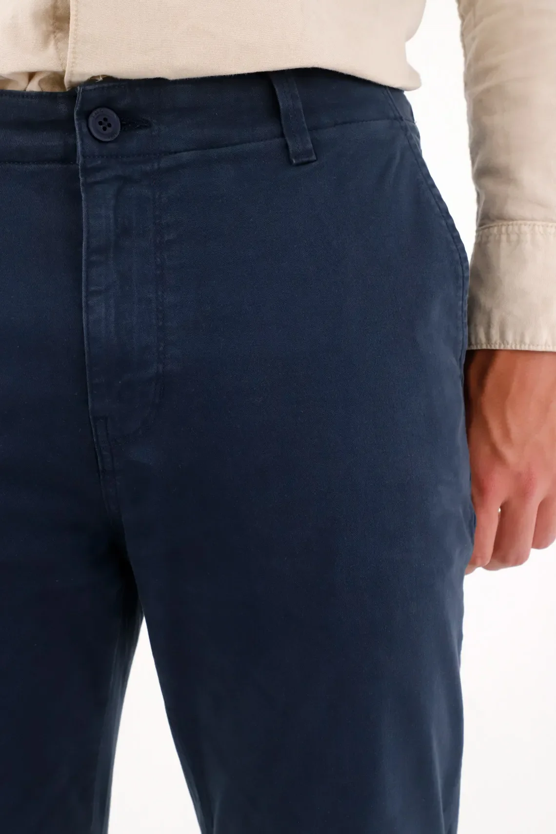 Blue chino pants for men - Image 4
