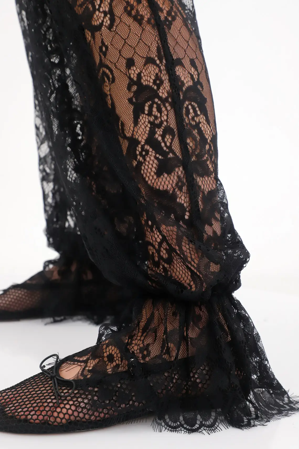 Black Blonda Fabric Pants for Women - Image 6