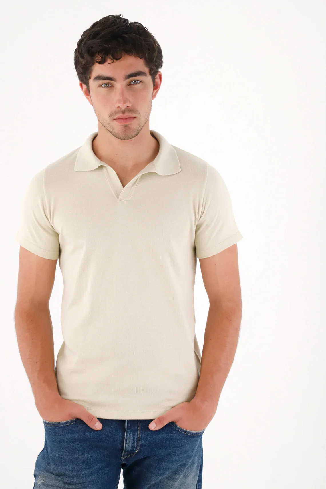 Coffee Short Sleeve Polo for Men
