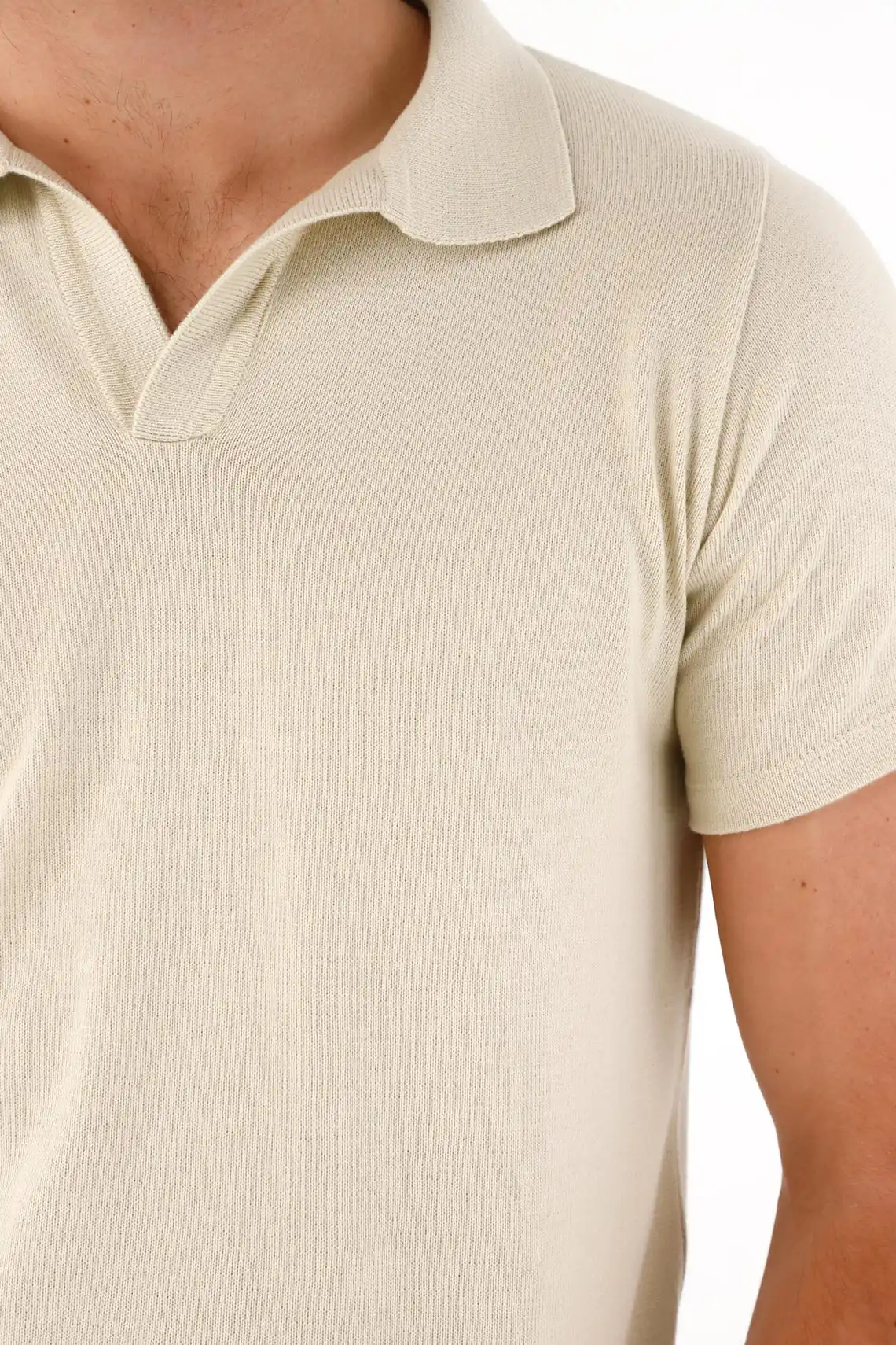 Coffee Short Sleeve Polo for Men - Image 3
