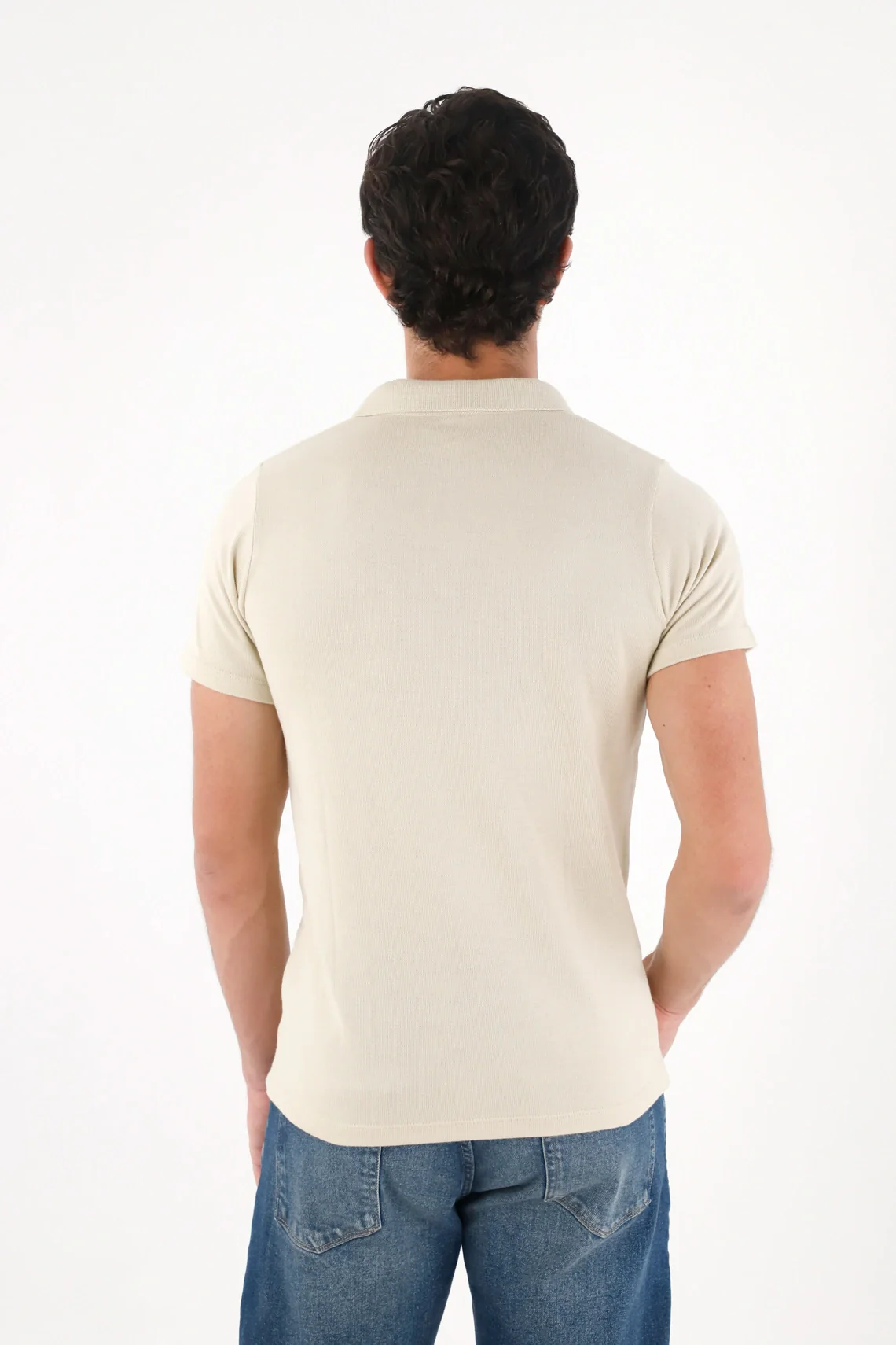 Coffee Short Sleeve Polo for Men - Image 4