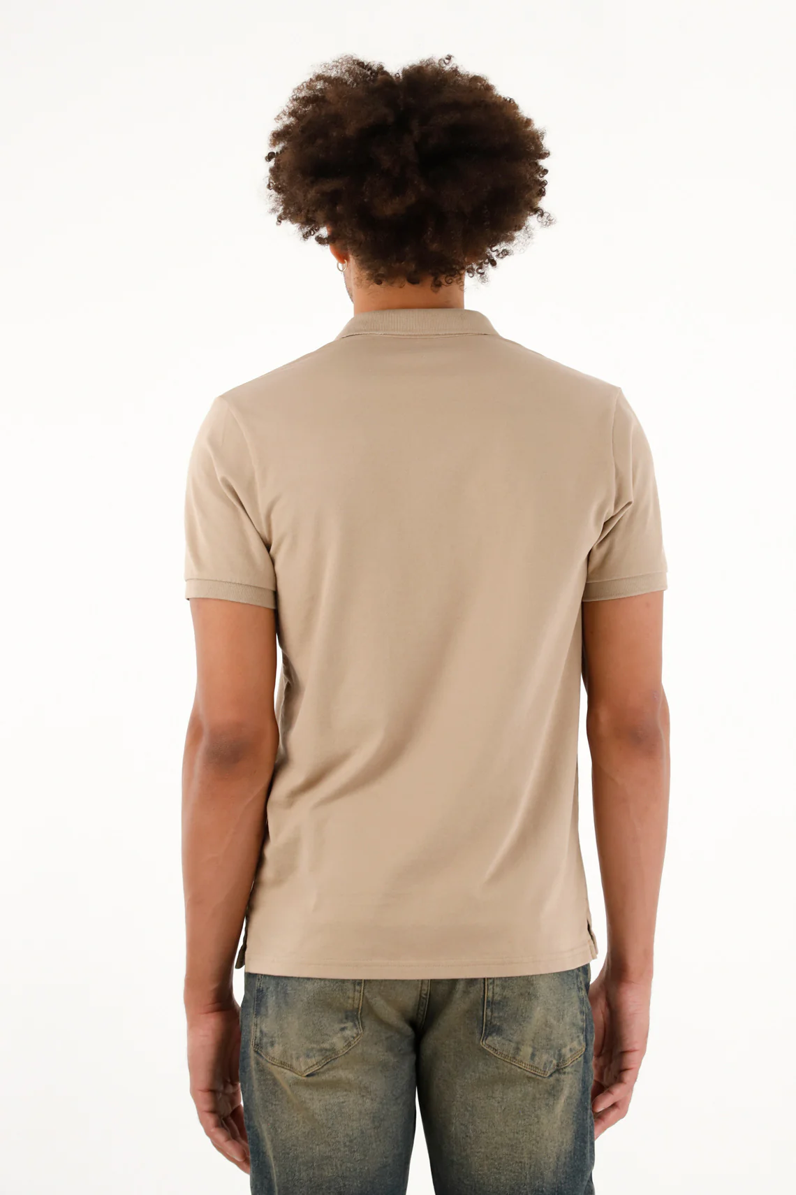 Men's Fitted Brown Polo Shirt - Image 4
