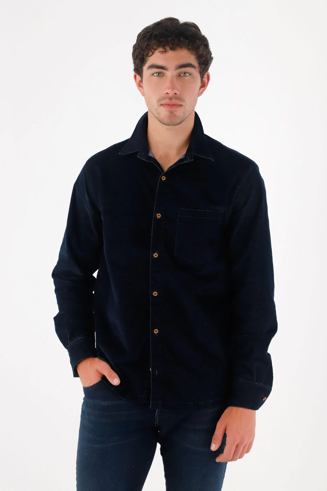 Classic Soft Touch Blue Shirt for Men