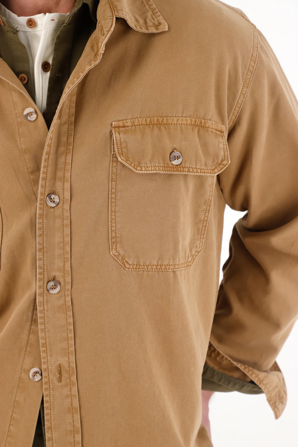 Classic Long Sleeve Shirt in Brown for Men - Image 5