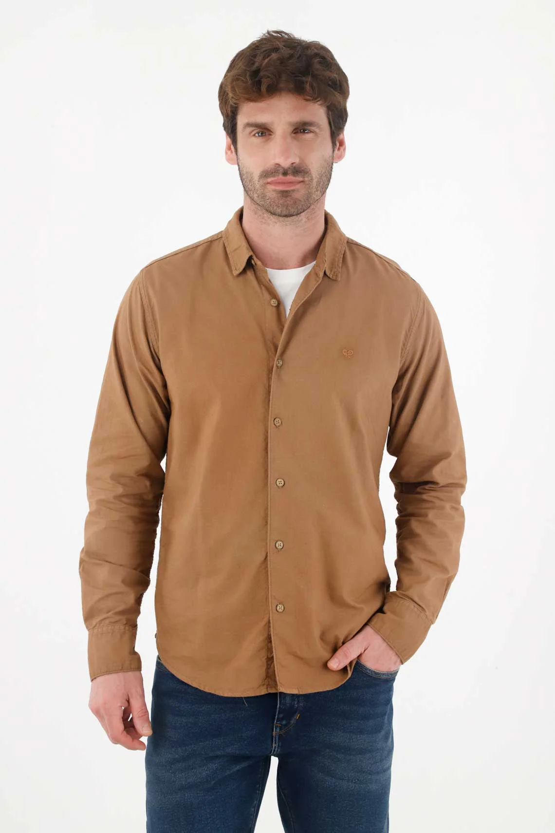 Classic Long Sleeve Shirt Off-White for Men