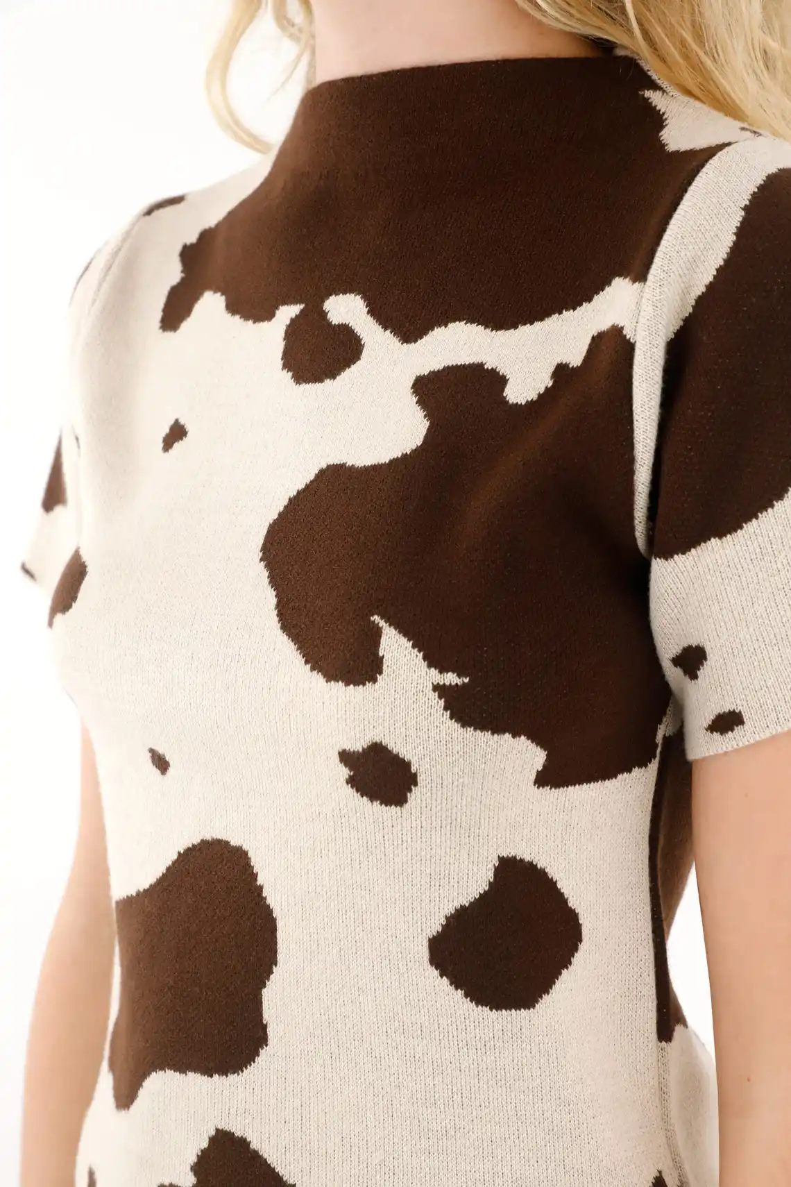 Cow Print T-Shirt for Women - Image 3