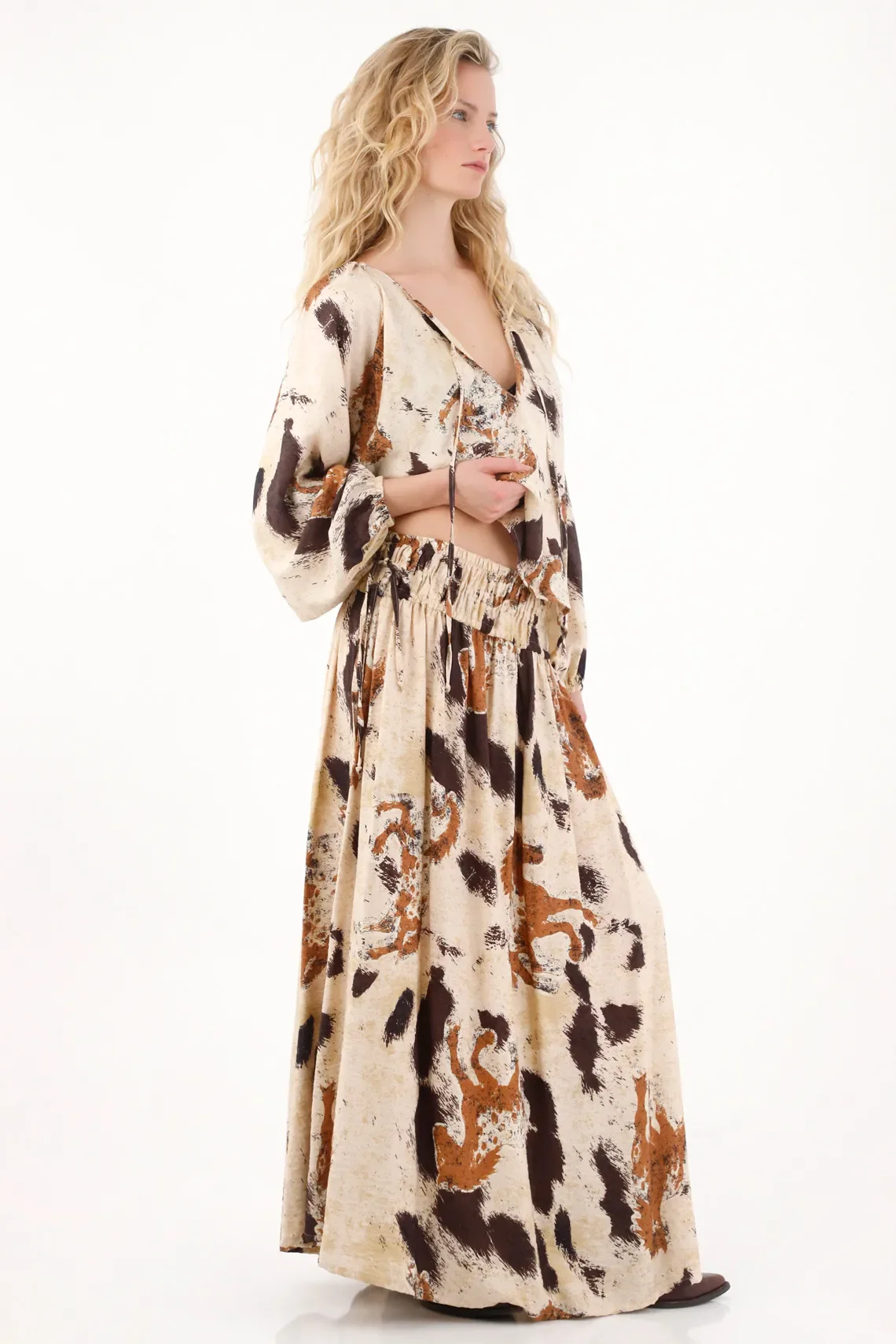 Long Printed Skirt for Women