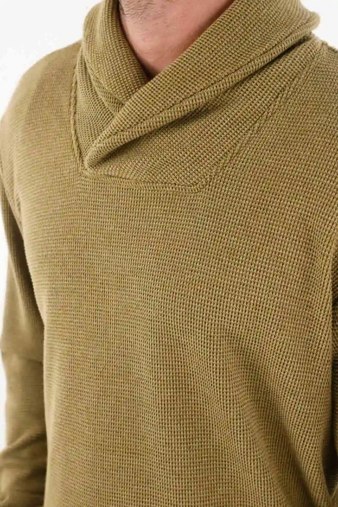 Green Cross Neck Sweatshirt for Men - Image 2
