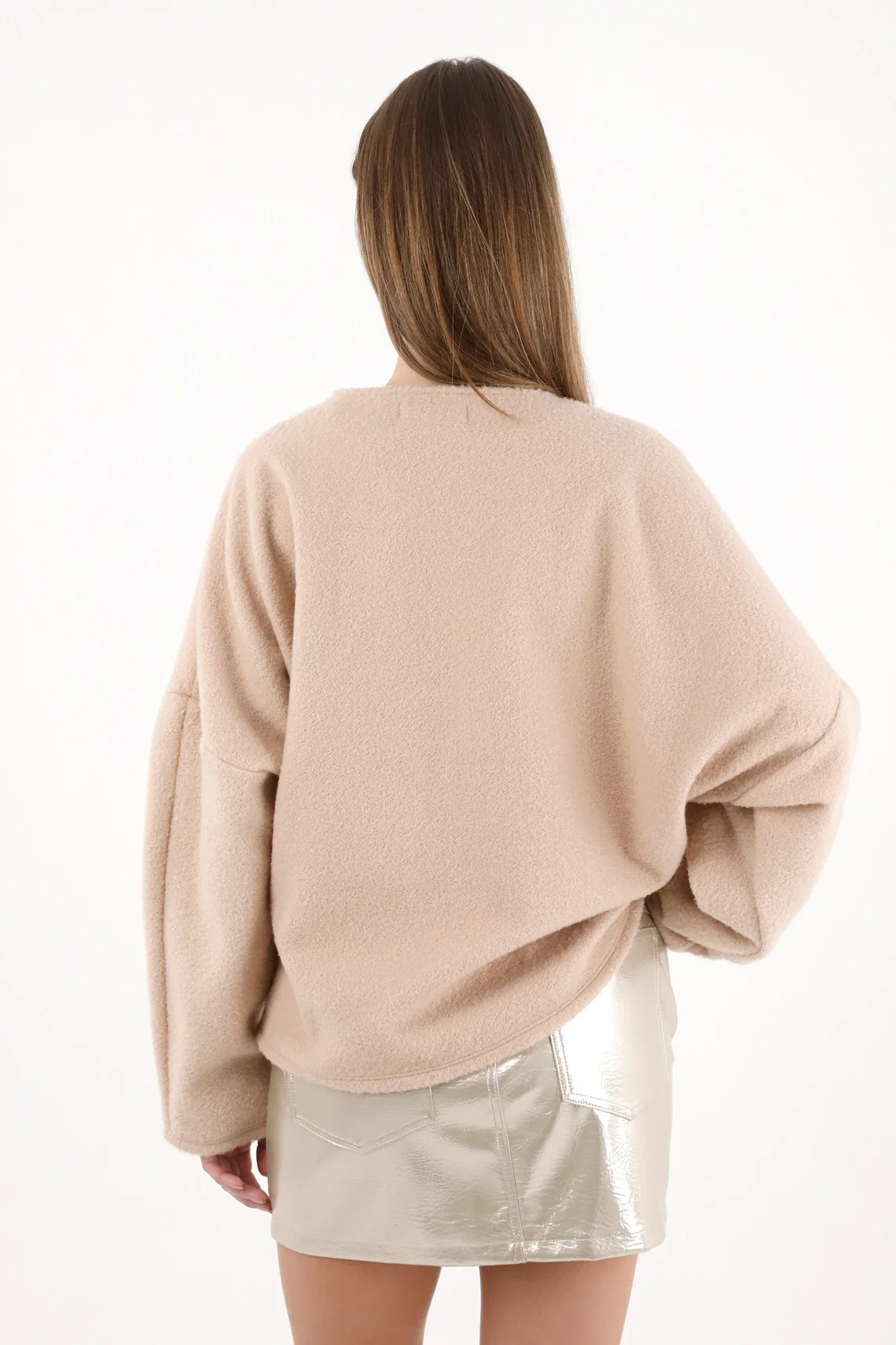 Loose sweatshirt with crew neck for women - Image 4