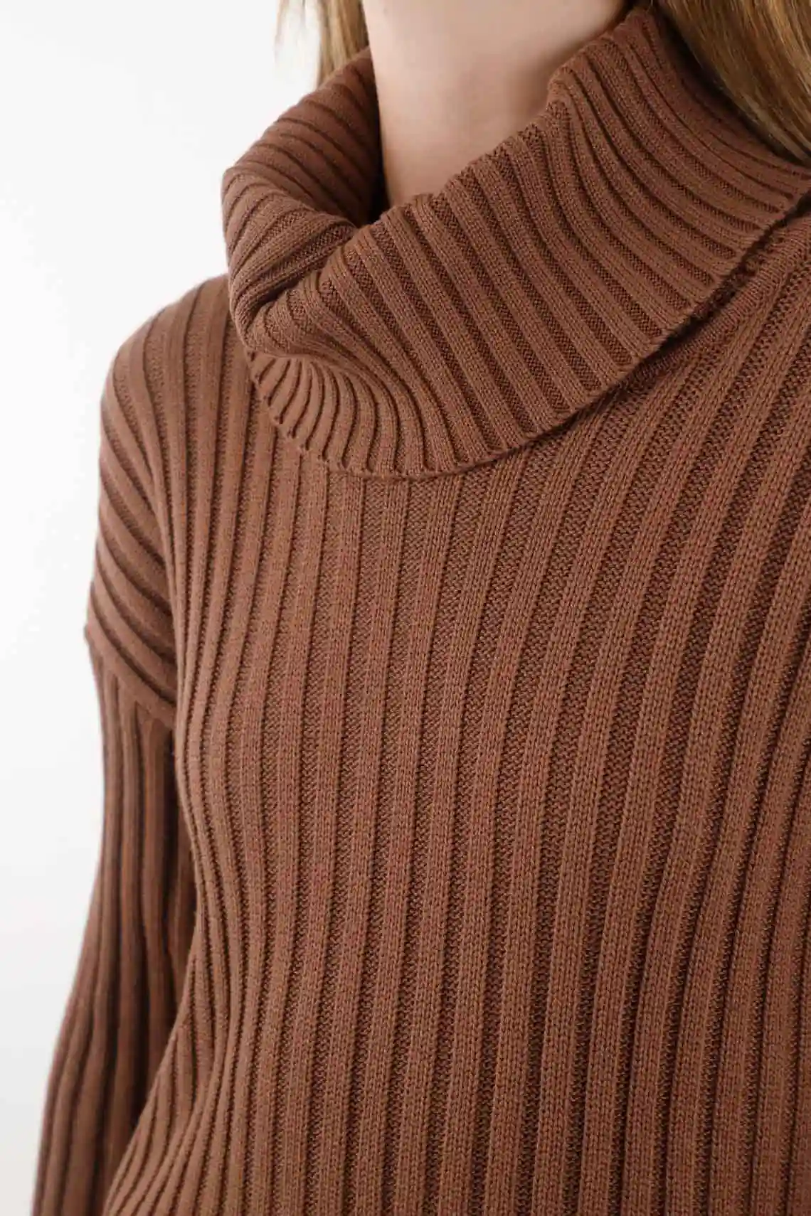 Turtleneck Sweatshirt in Brown for Women - Image 3