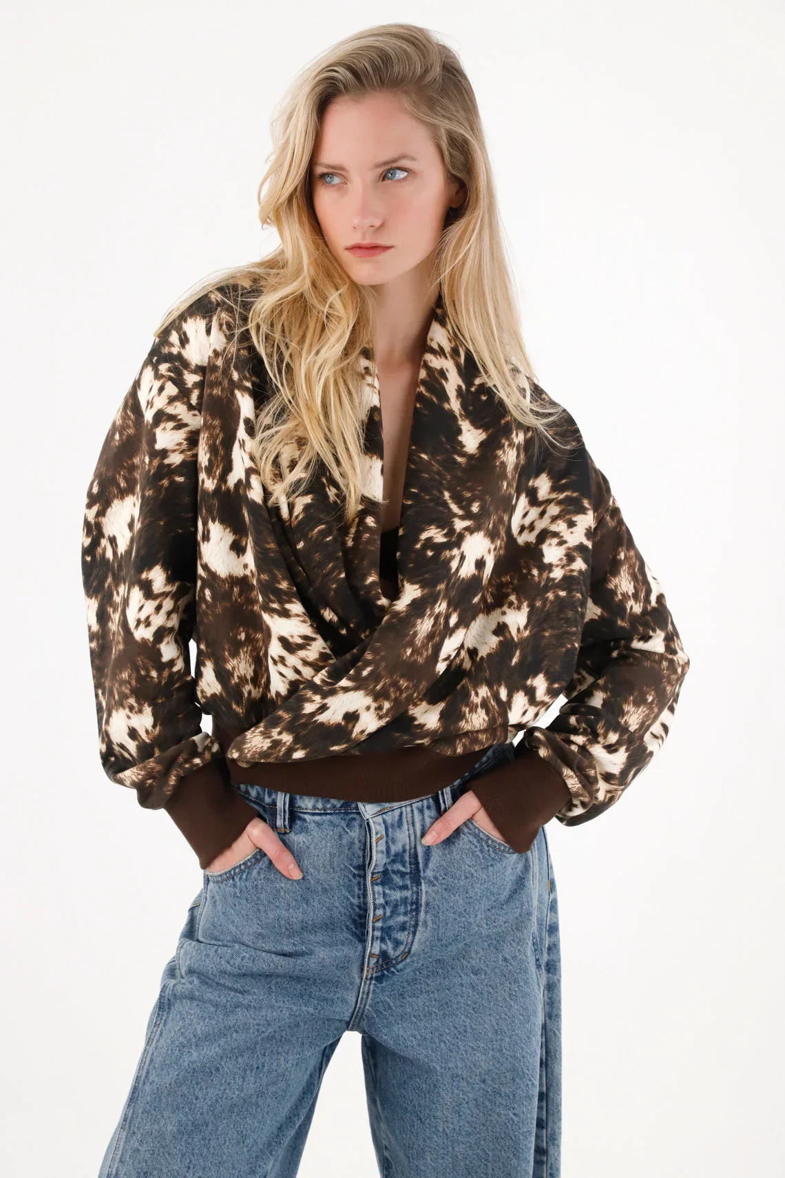 Oversized Printed Sweatshirt for Women