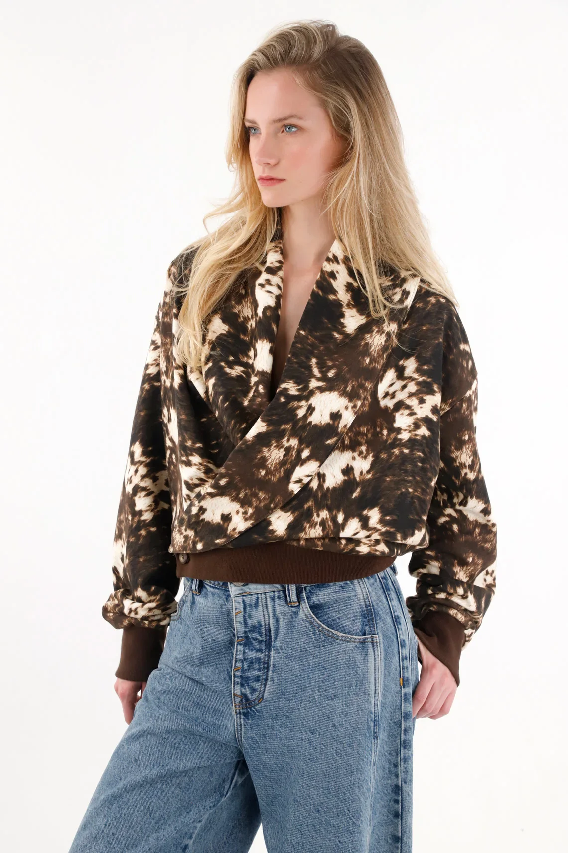 Oversized Printed Sweatshirt for Women - Image 2