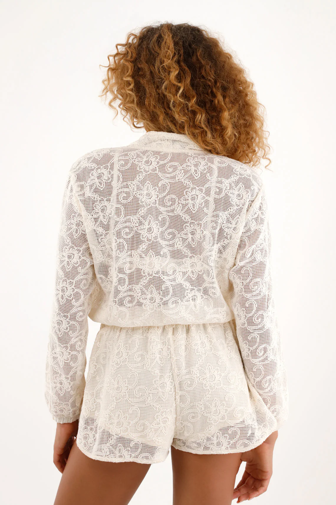 Women's raw long sleeve jumpsuit - Image 4