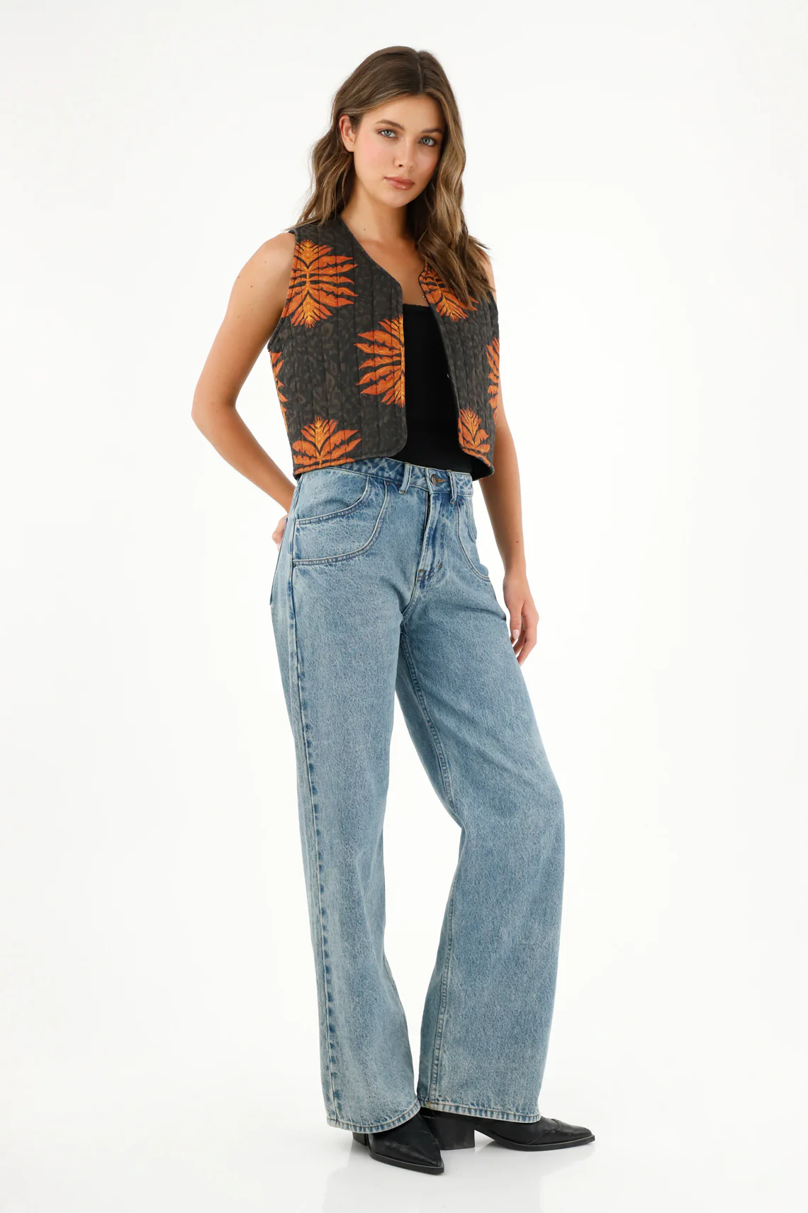 Women's Printed Padded Vest