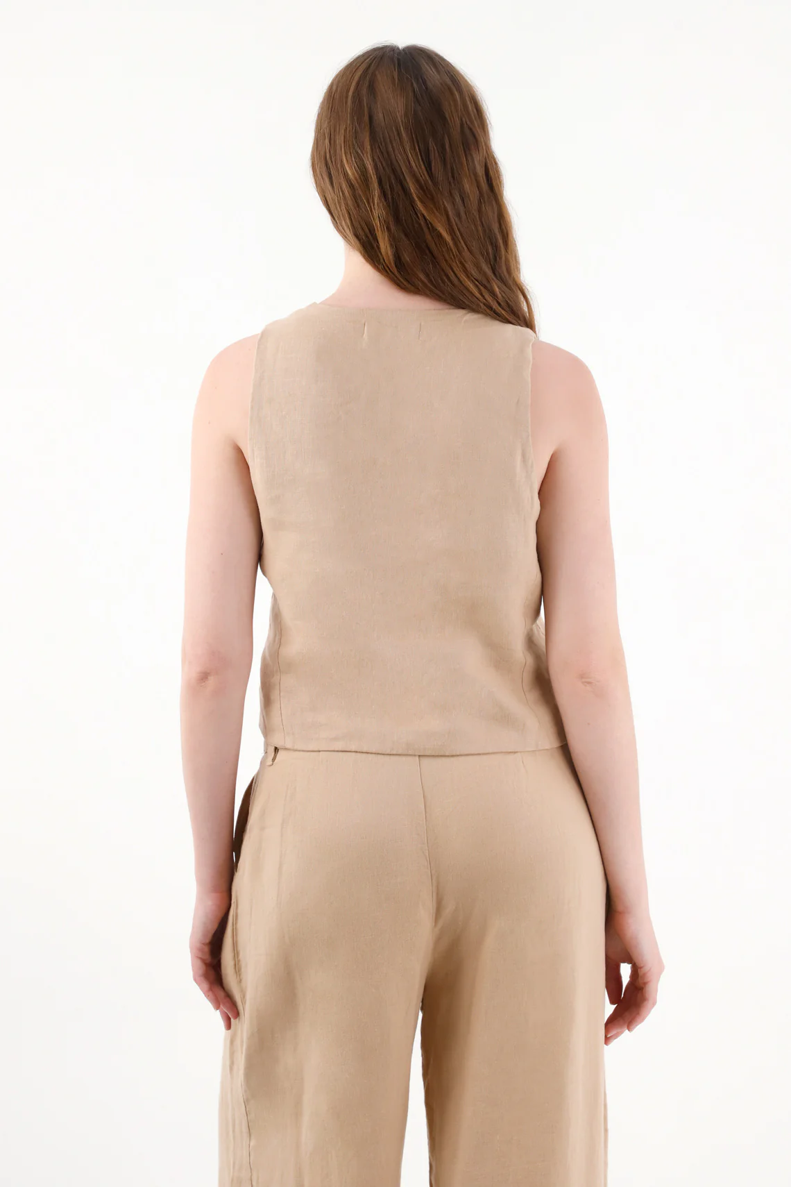 Women's 100% Linen Vest - Image 5