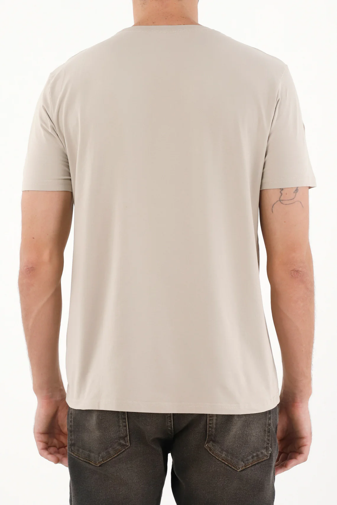 Gray Short Sleeve T-Shirt for Men - Image 6