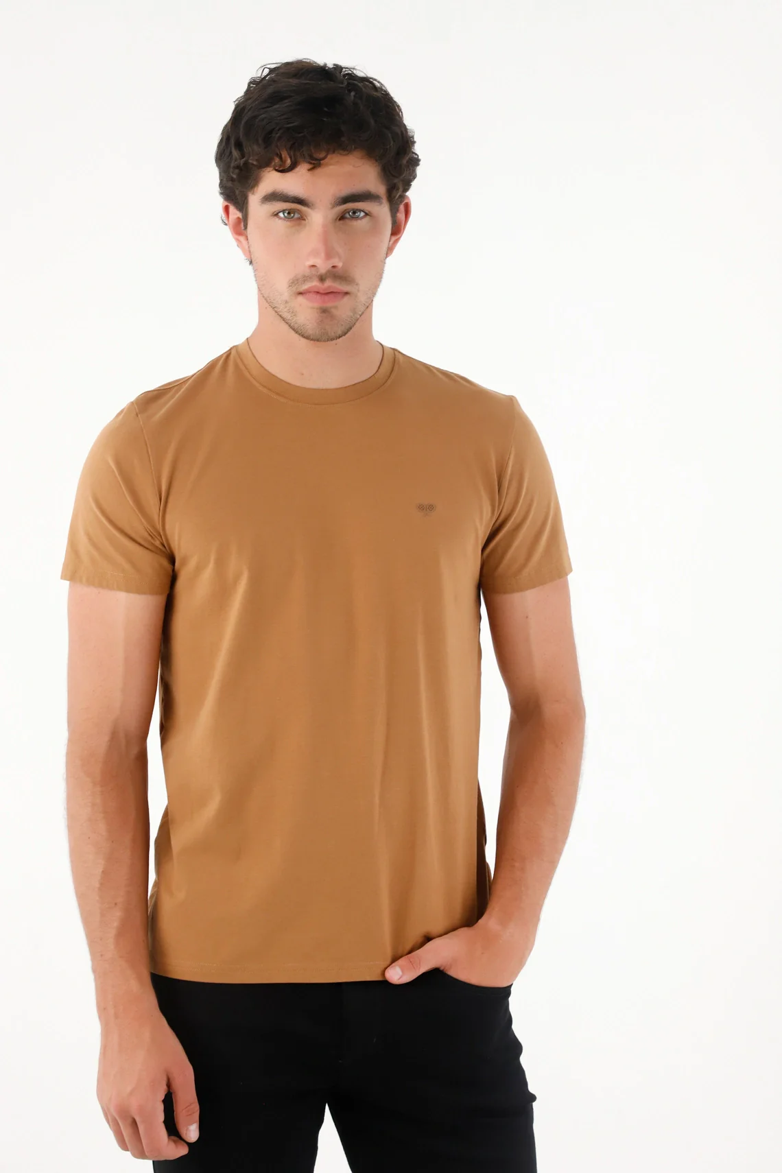 Shirt with Mini Brown Racket for Men