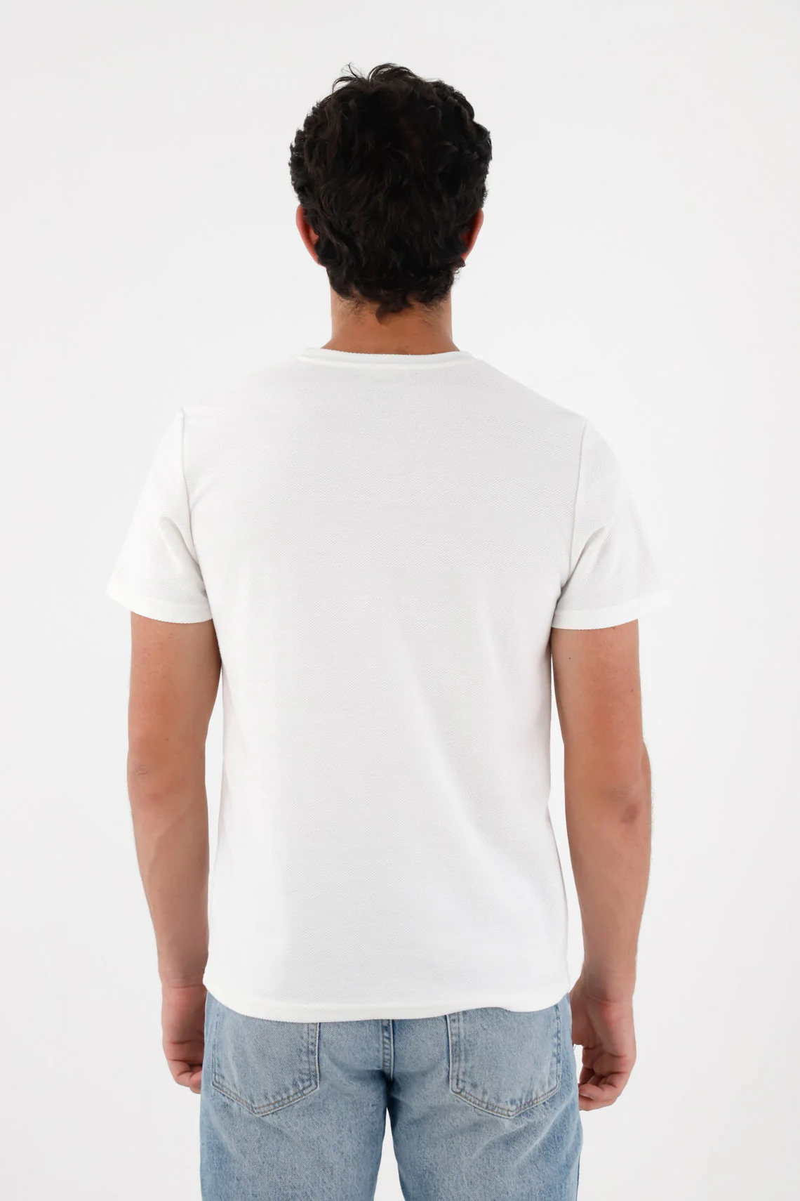 Basic T-Shirt with Racket Off-White for Men - Image 4