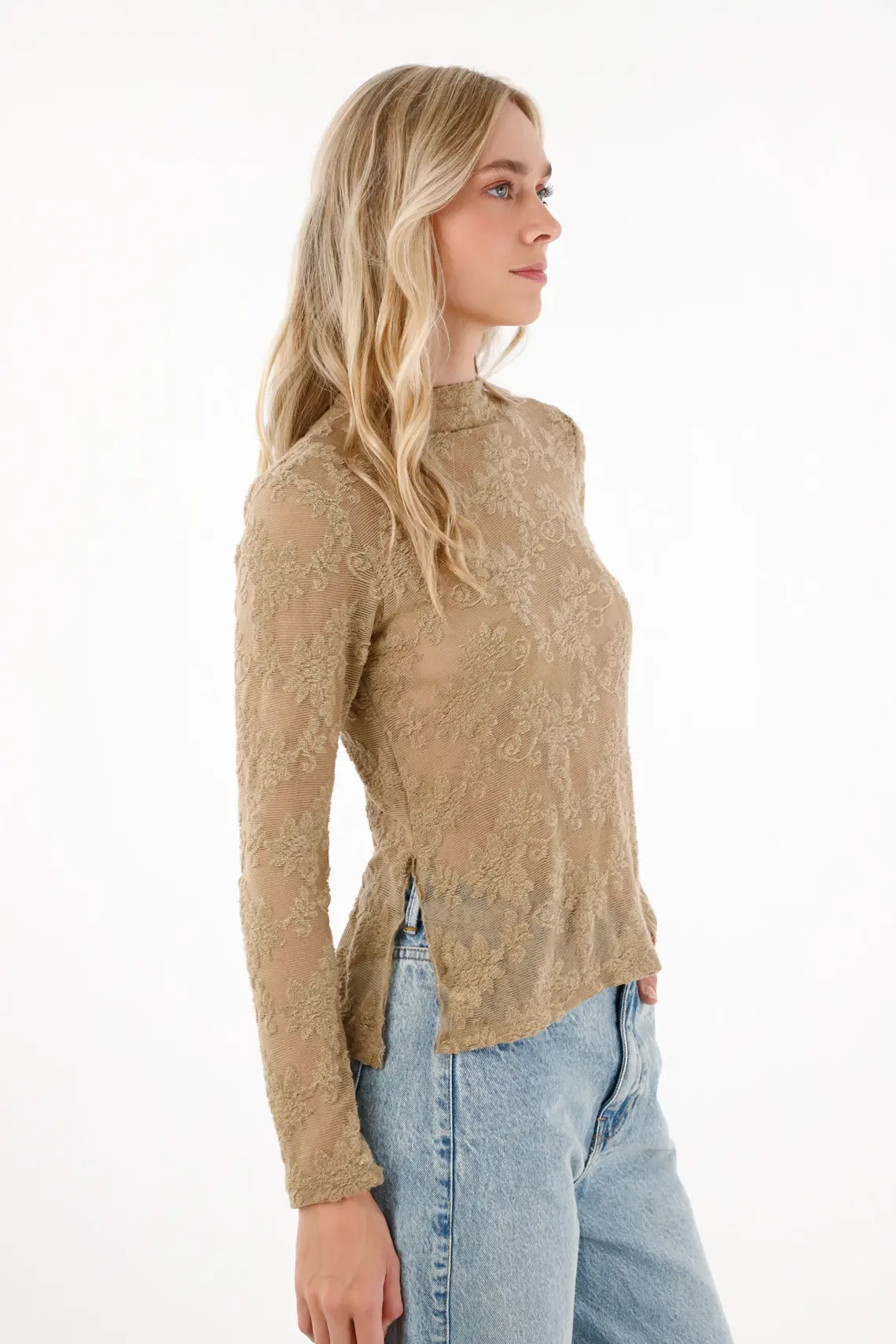 Animal Print Velvet T-Shirt for Women
