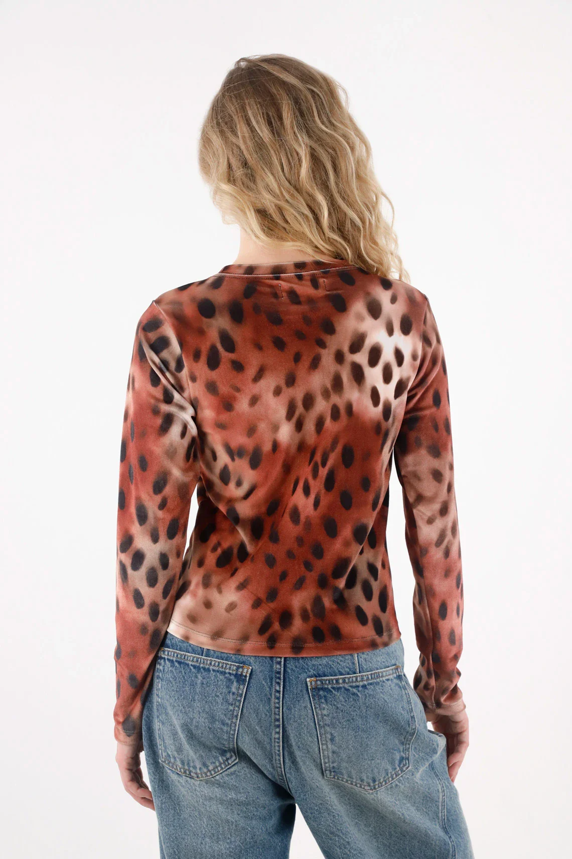 Boat Neck Brown T-Shirt for Women - Image 4