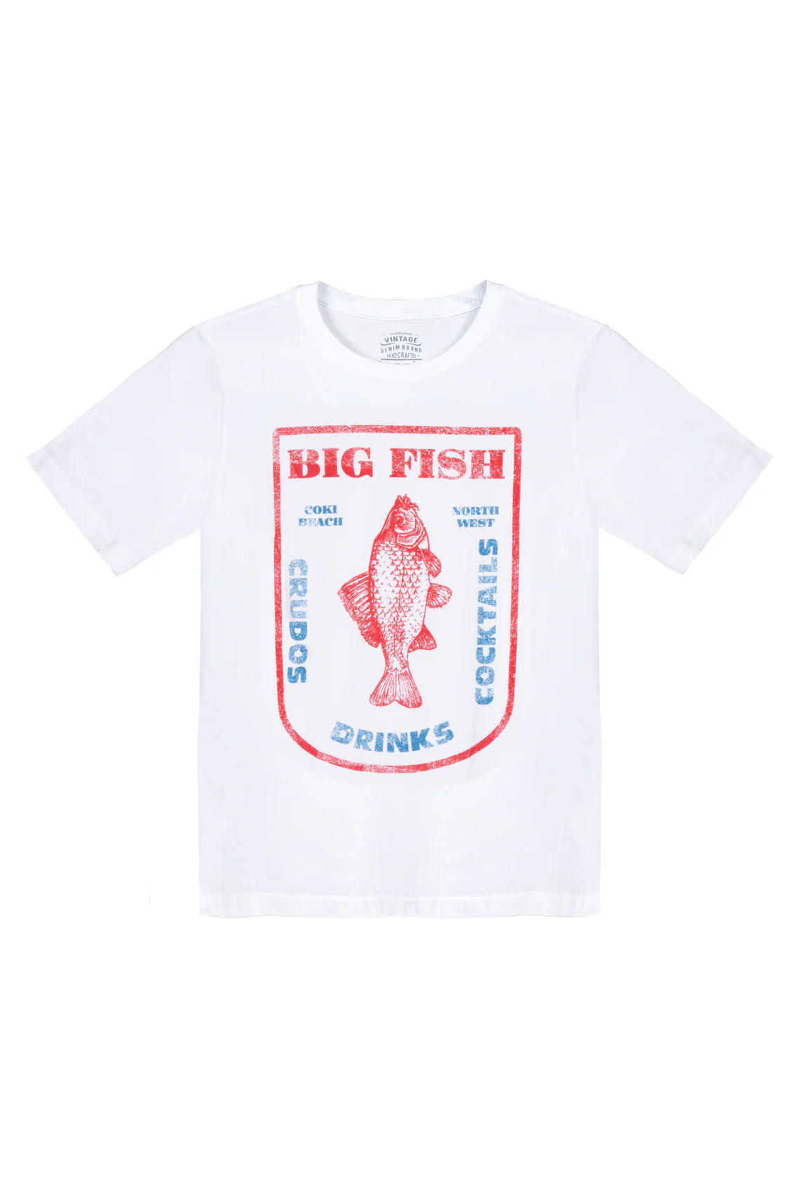 Men's White Graphic T-Shirt