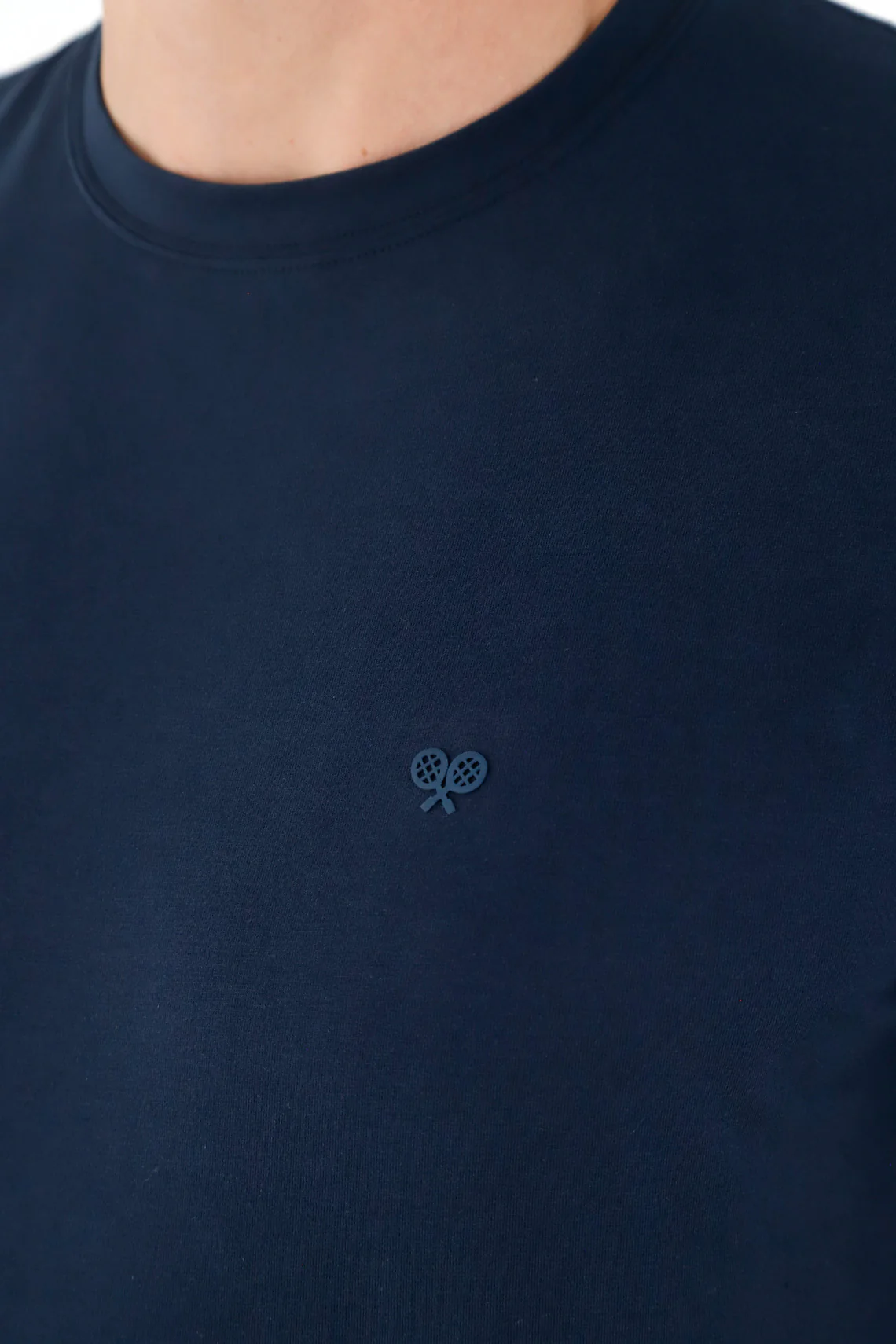 Men's Blue Crew Neck T-Shirt - Image 3