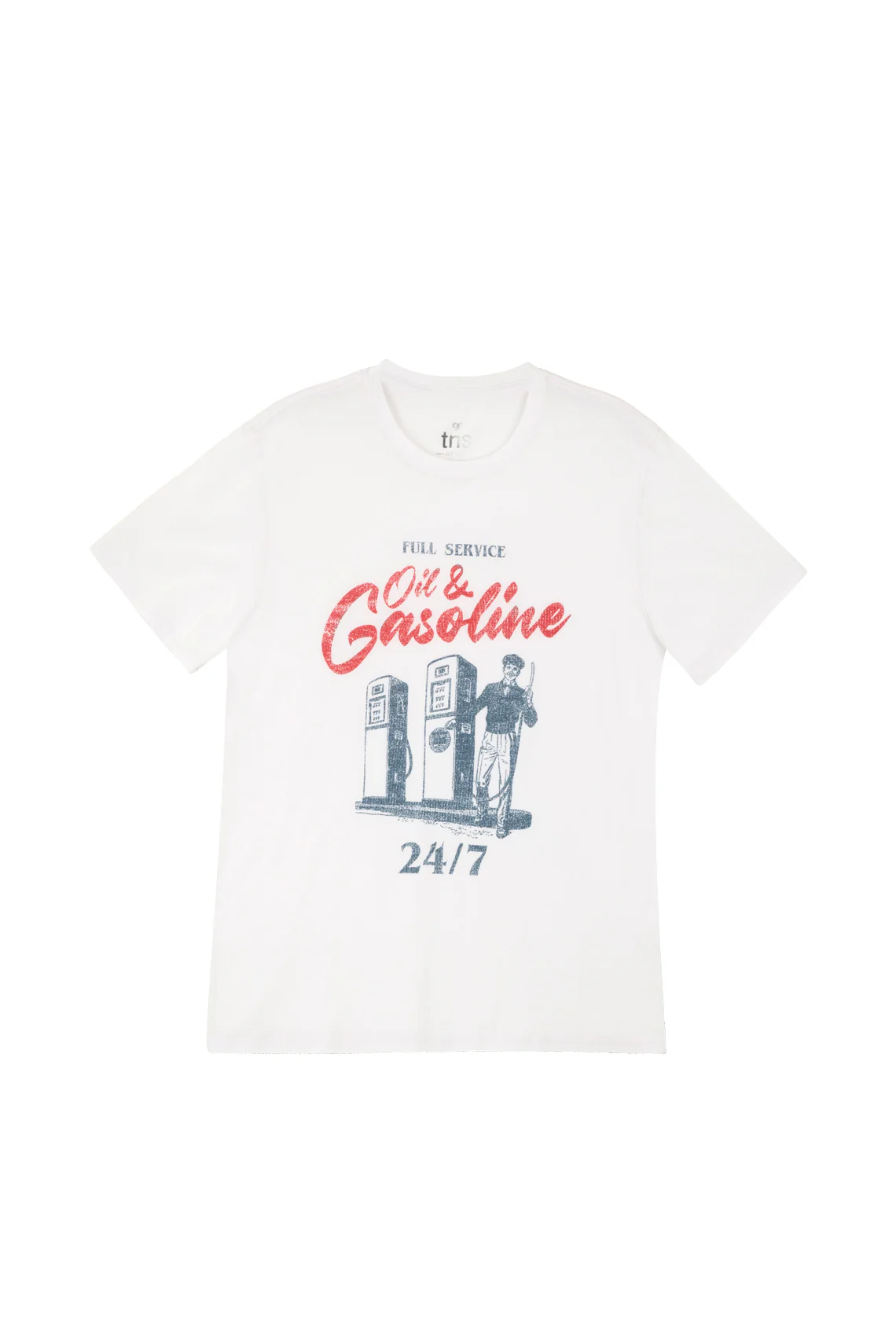 Men's White Graphic T-Shirt