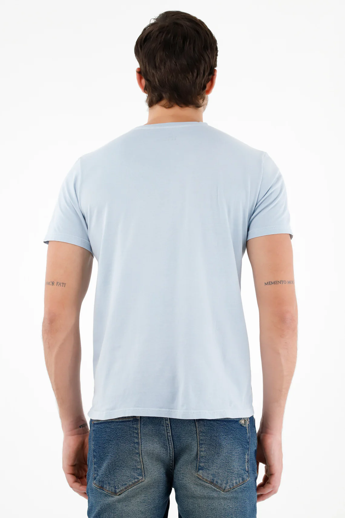 Men's Blue Printed T-Shirt - Image 4