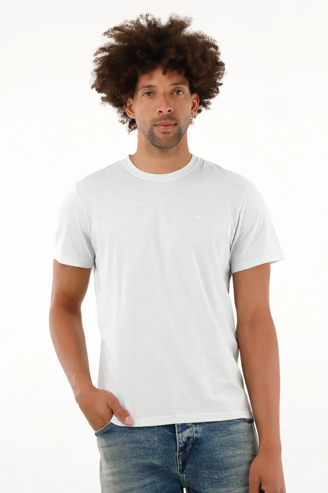 Men's blue short-sleeve t-shirt