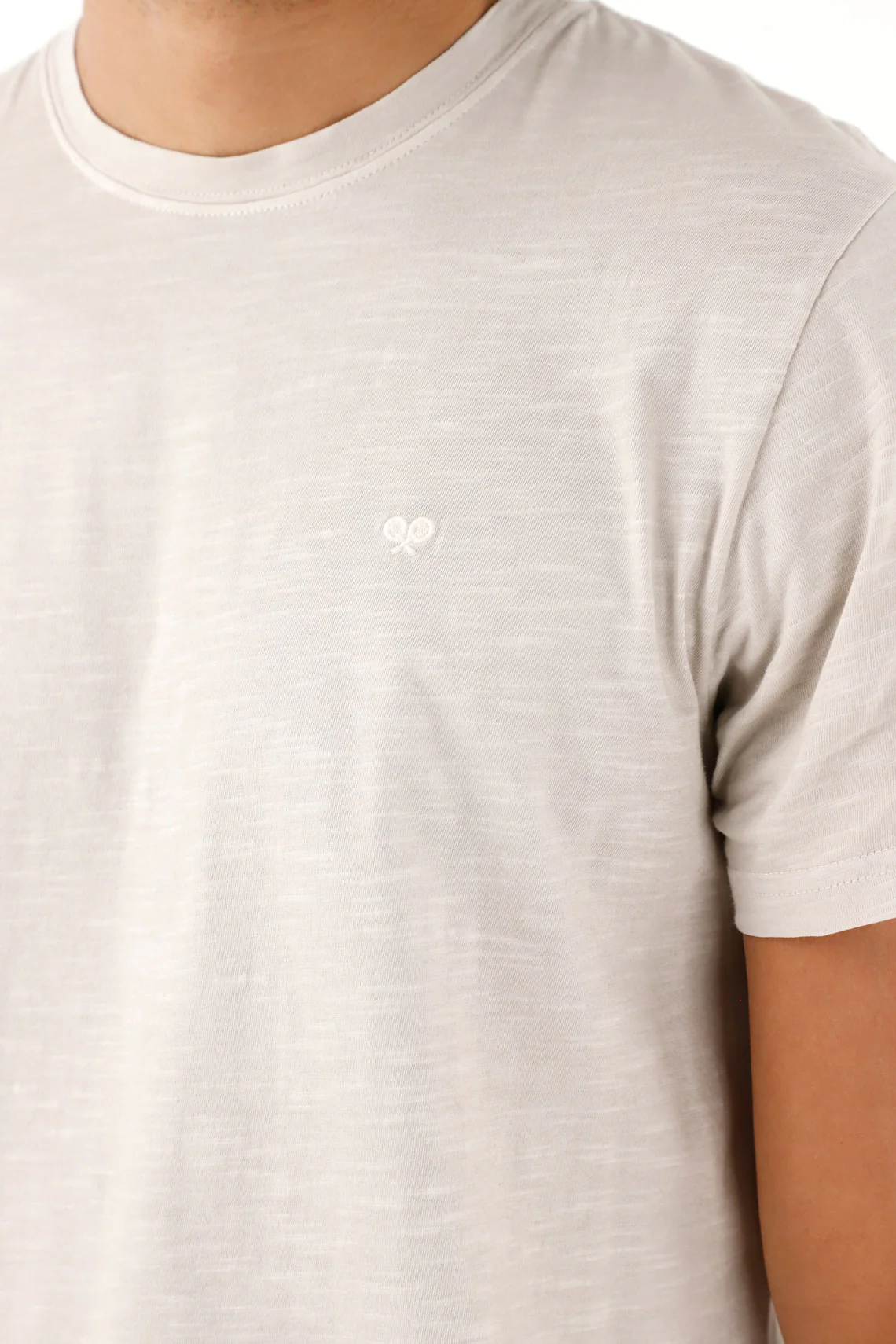 Men's 100% Cotton Gray T-Shirt - Image 2