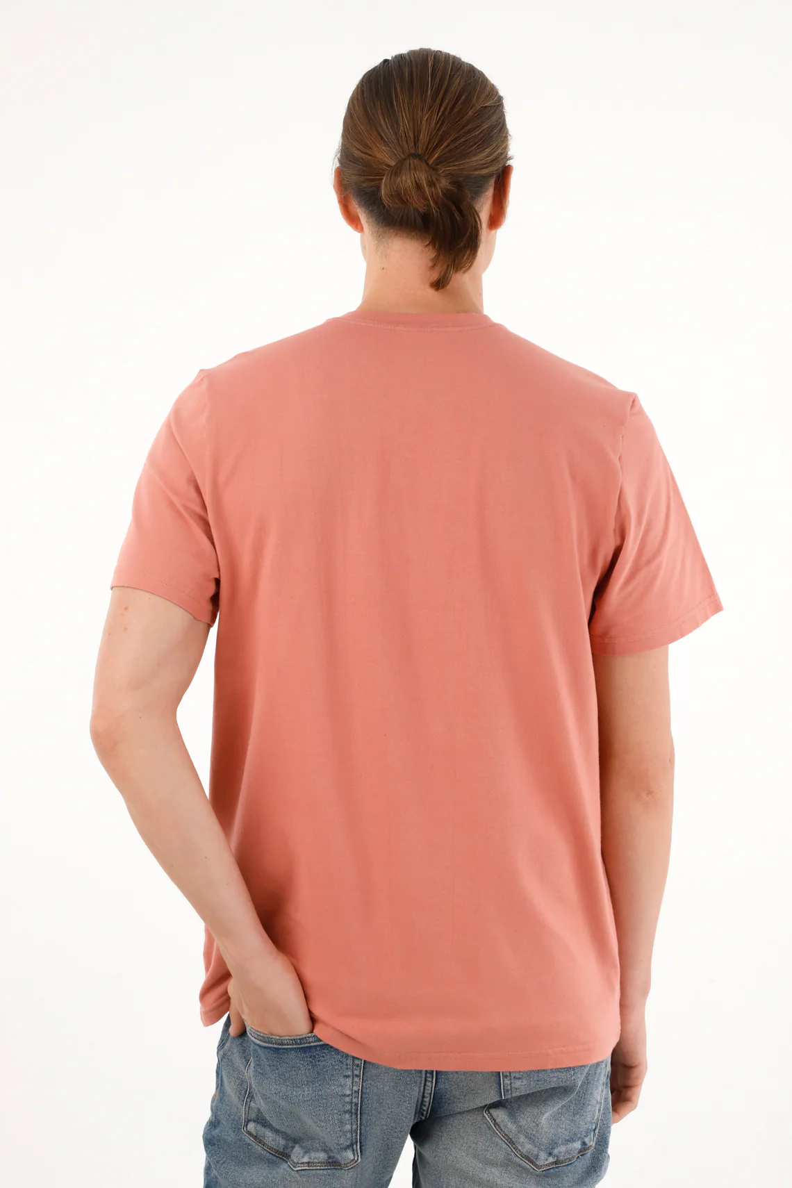 Men's soft touch regular fit orange t-shirt - Image 4