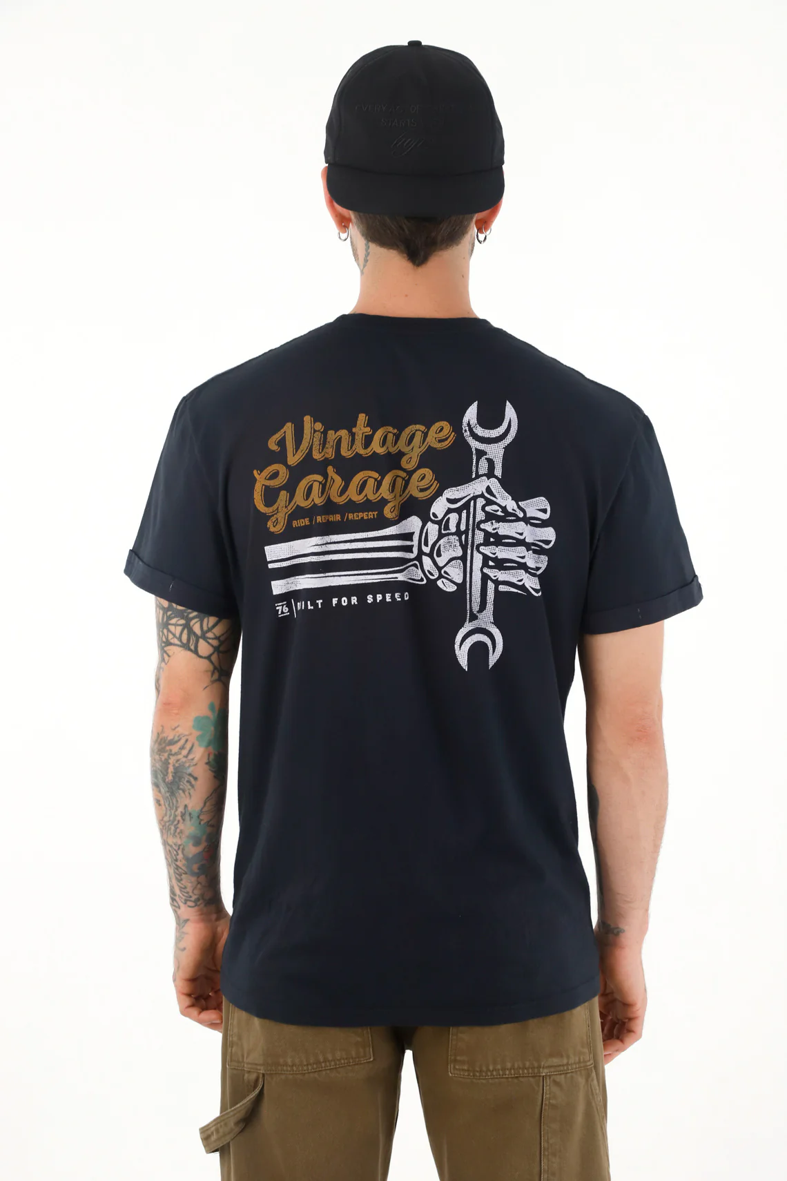 Men's 100% Cotton Black T-Shirt - Image 2