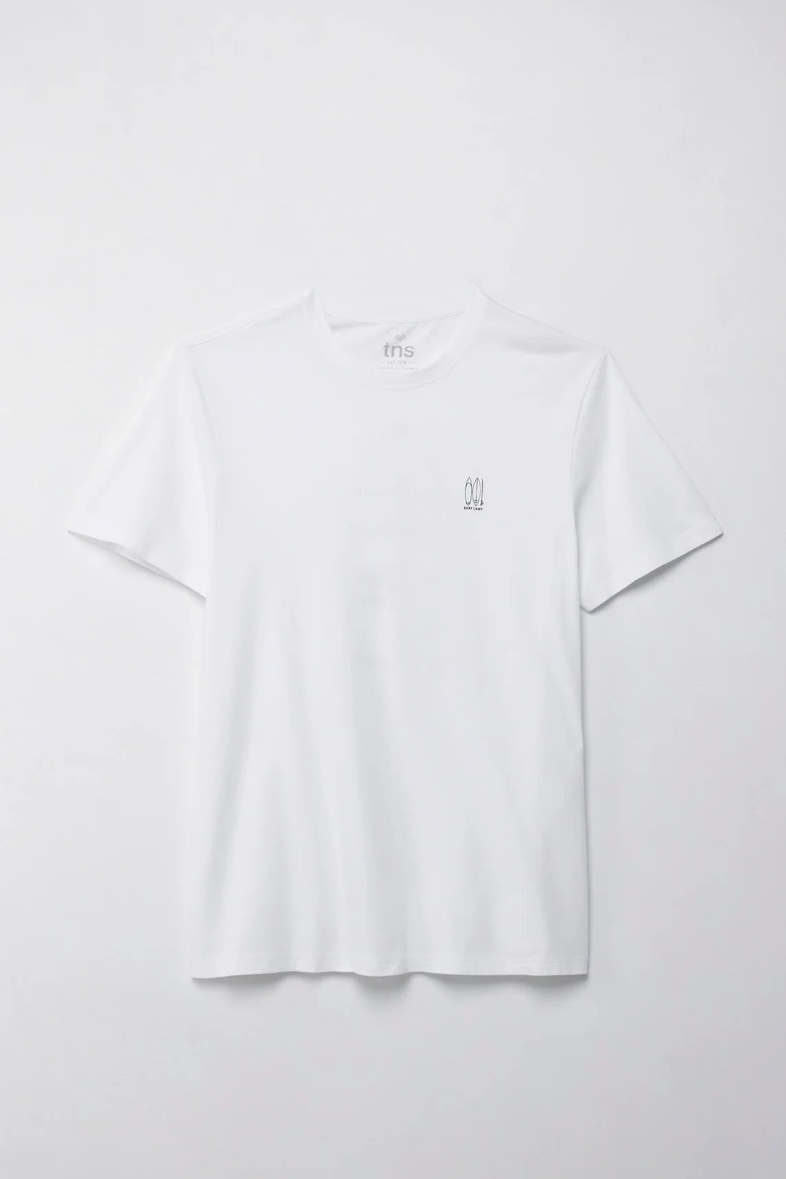 Men's Short Sleeve White Printed T-Shirt