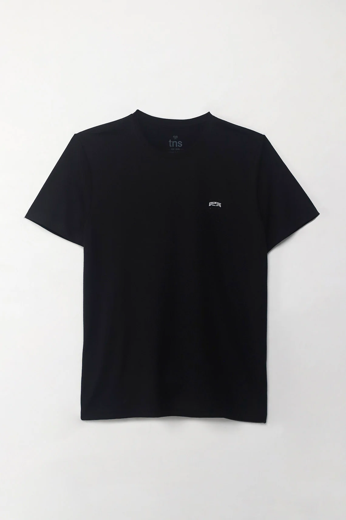 Black Short Sleeve Graphic T-Shirt for Men