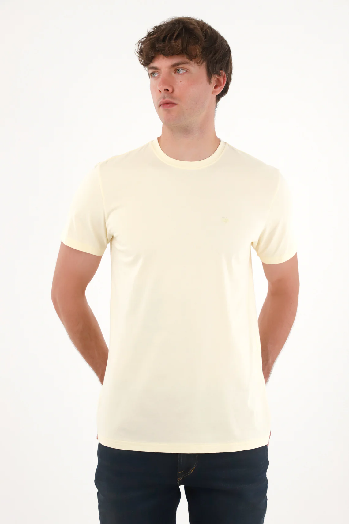 Must-Have Yellow Short Sleeve Cotton T-Shirt for Men