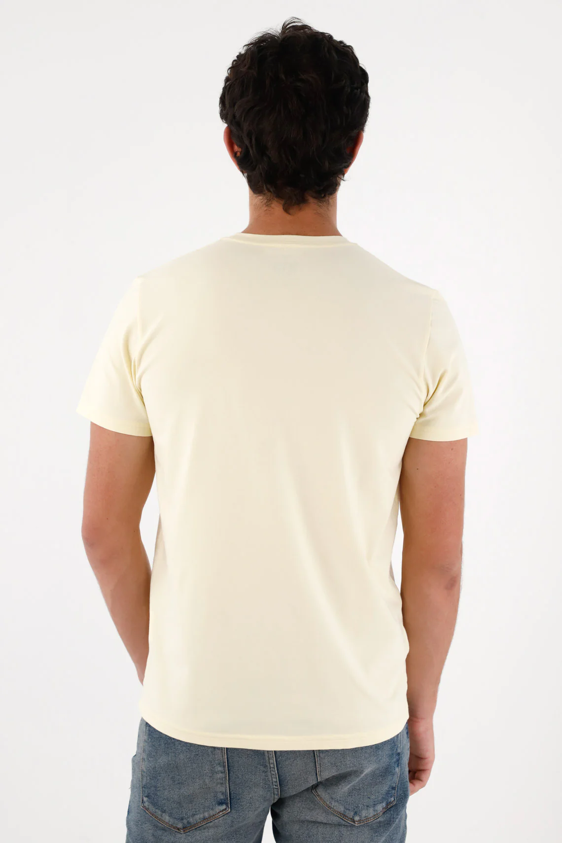 Camiseta con mini raqueta amarilla para hombre - Image 4