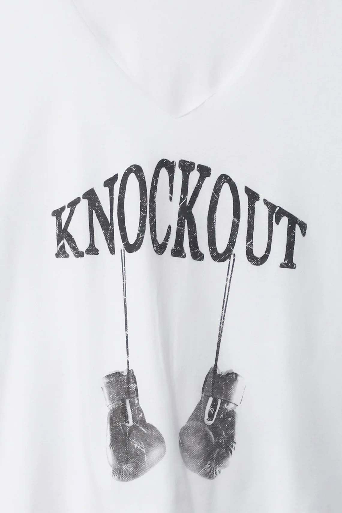 Women's Boxy Fit White Graphic Tee - Image 3