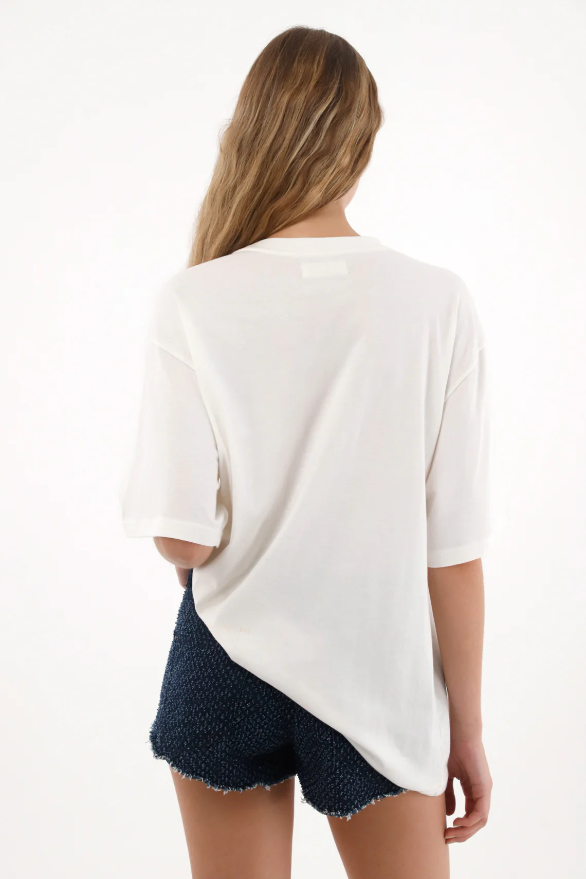 Women's Loose-Fit Short Sleeve Top in Cream - Image 4